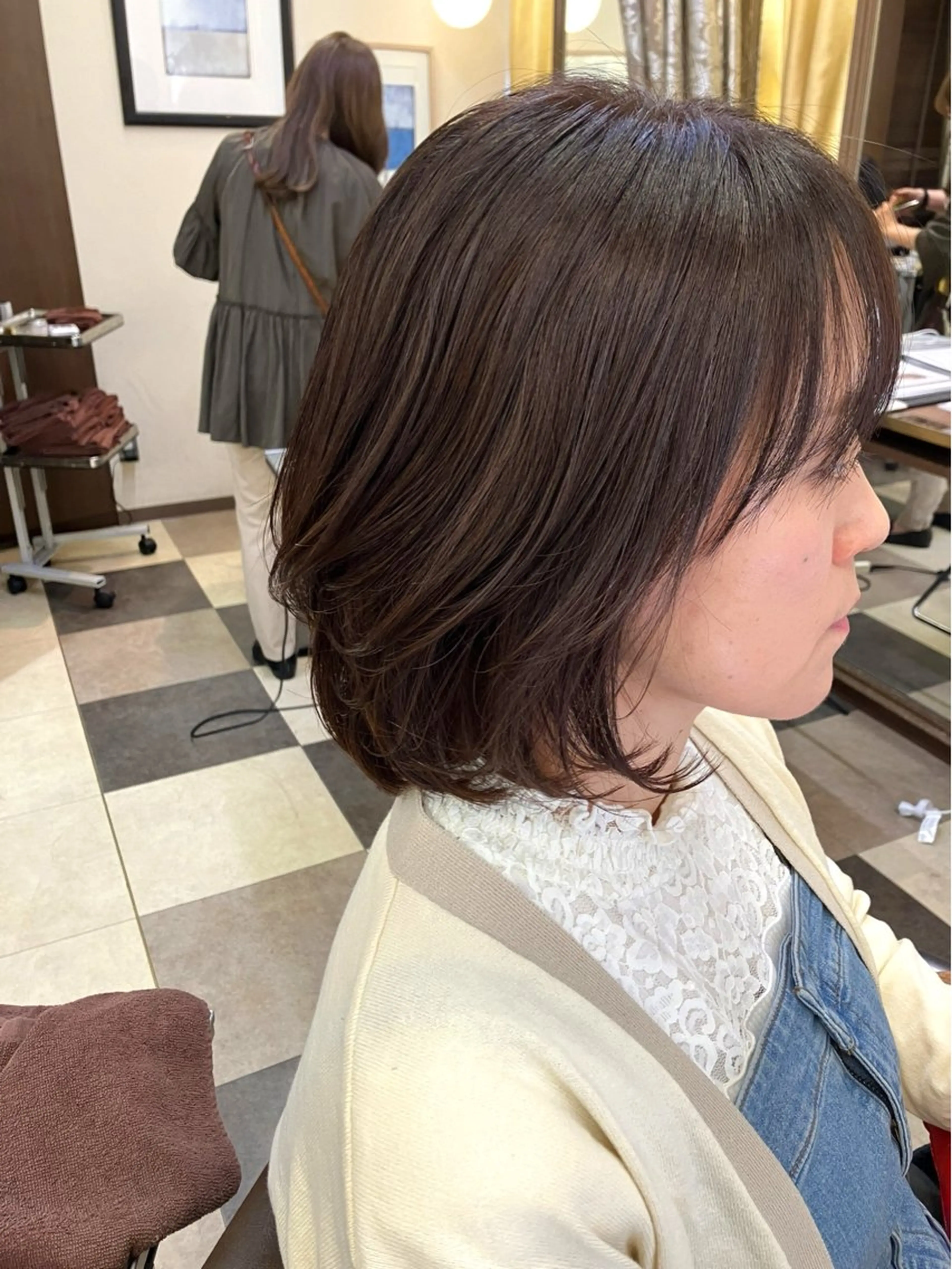 ミディアム 阿部 雲母のヘアスタイル