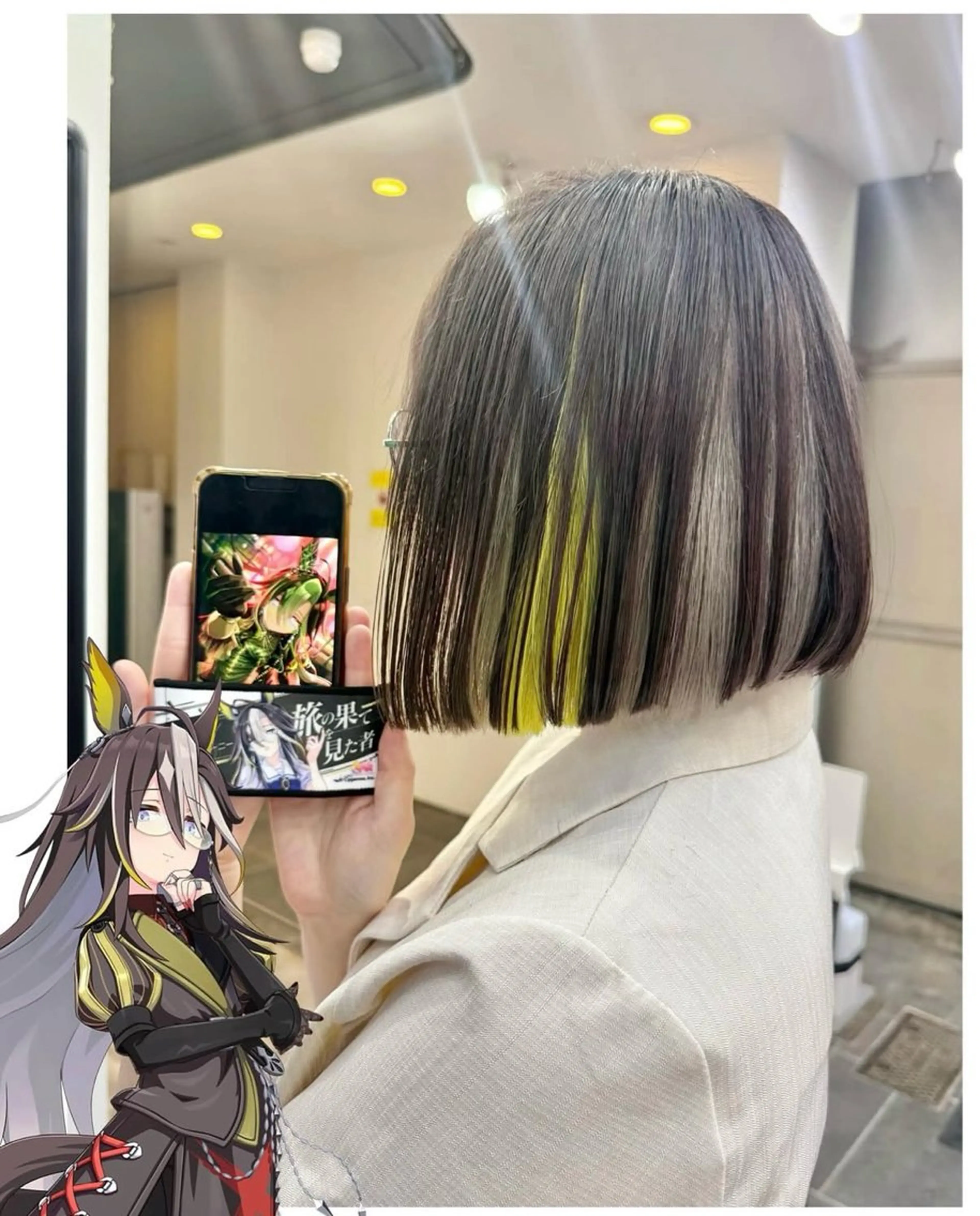 ショート カラー デザインカラー ヘアカラー TSUNO🦖 派手髪/オタク美容師のヘアスタイル