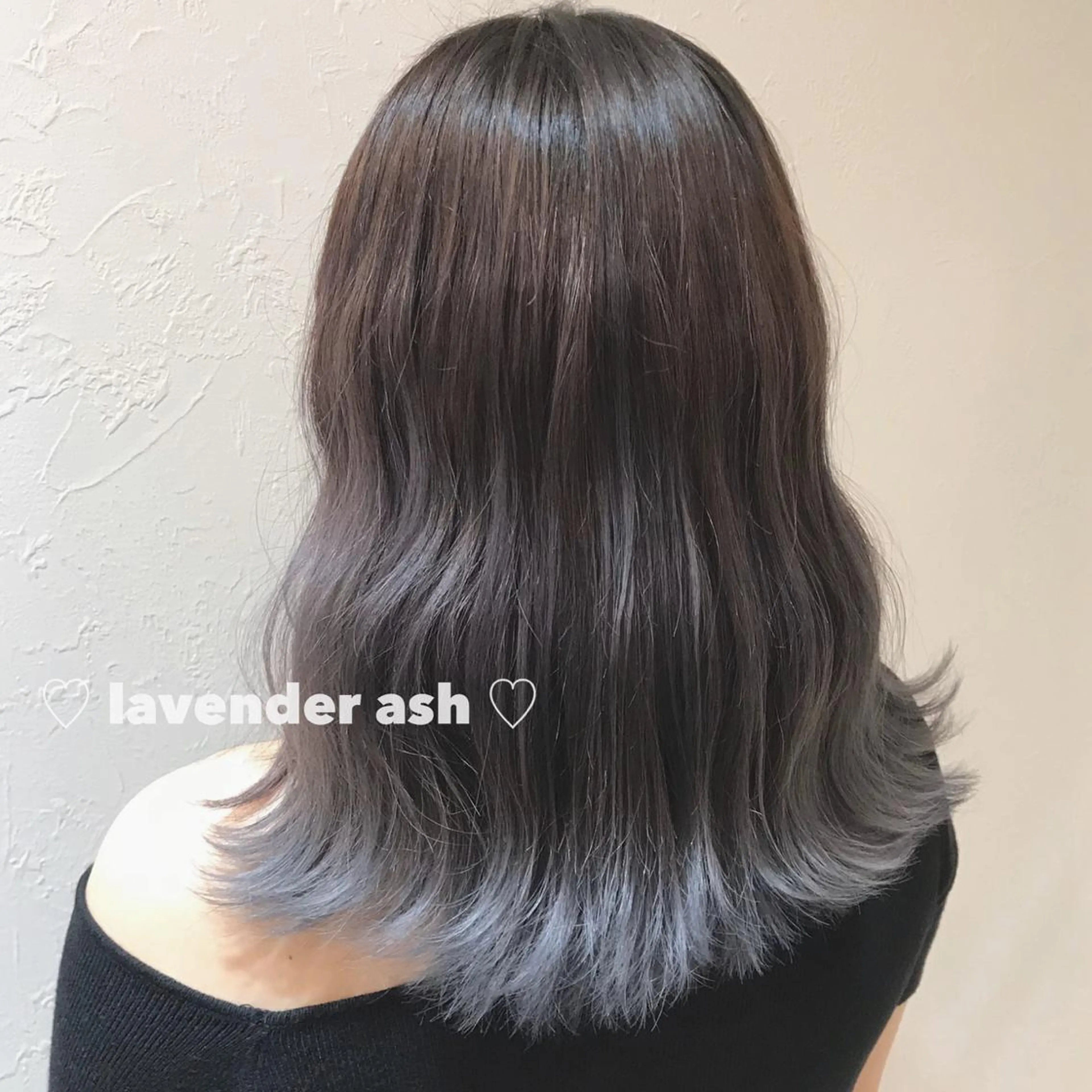 セミロング ブリーチなしカラー ダブルカラーエクステのヘアスタイル