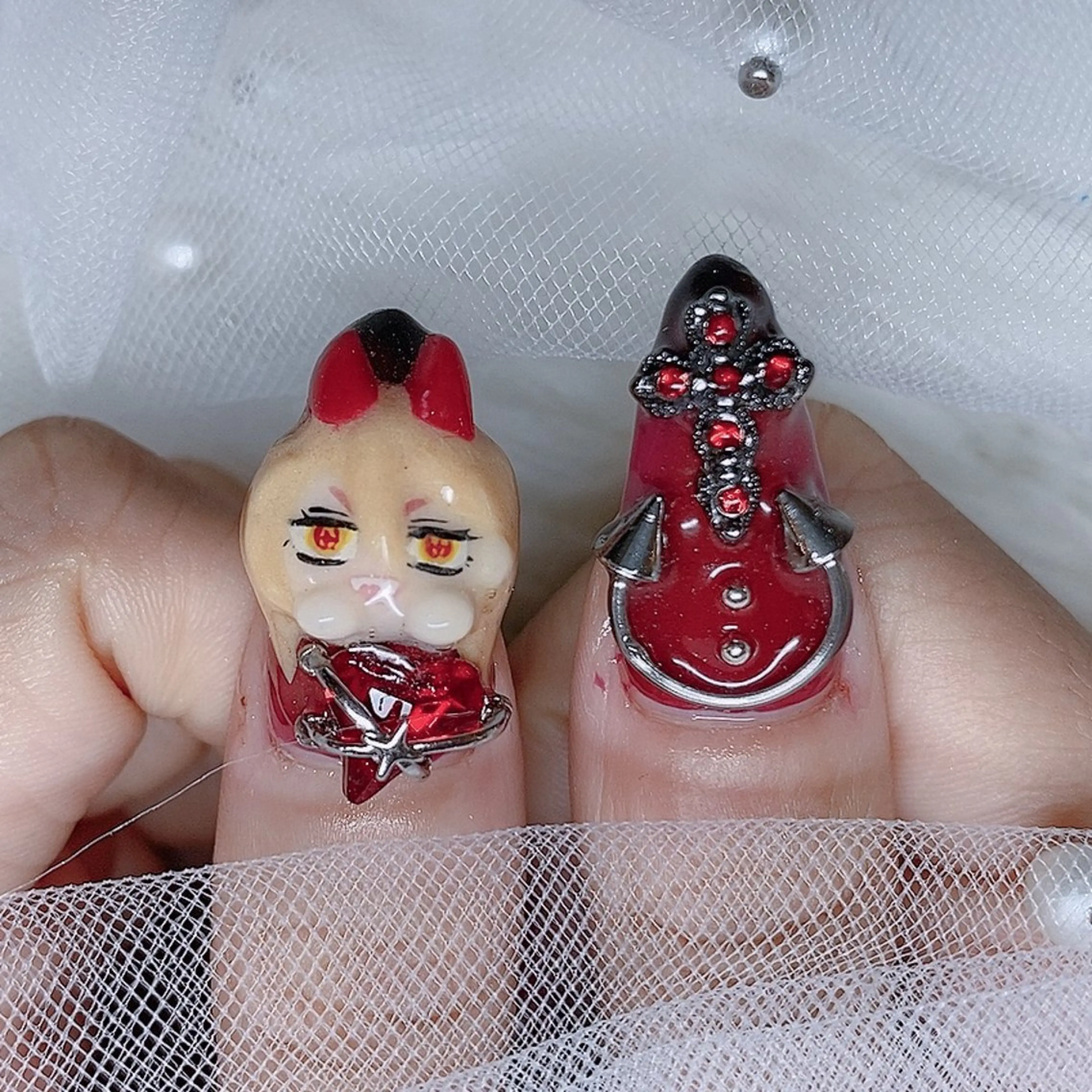 ネイル ユカ‎𖤐nail 堺筋本町/心斎橋のネイルデザイン