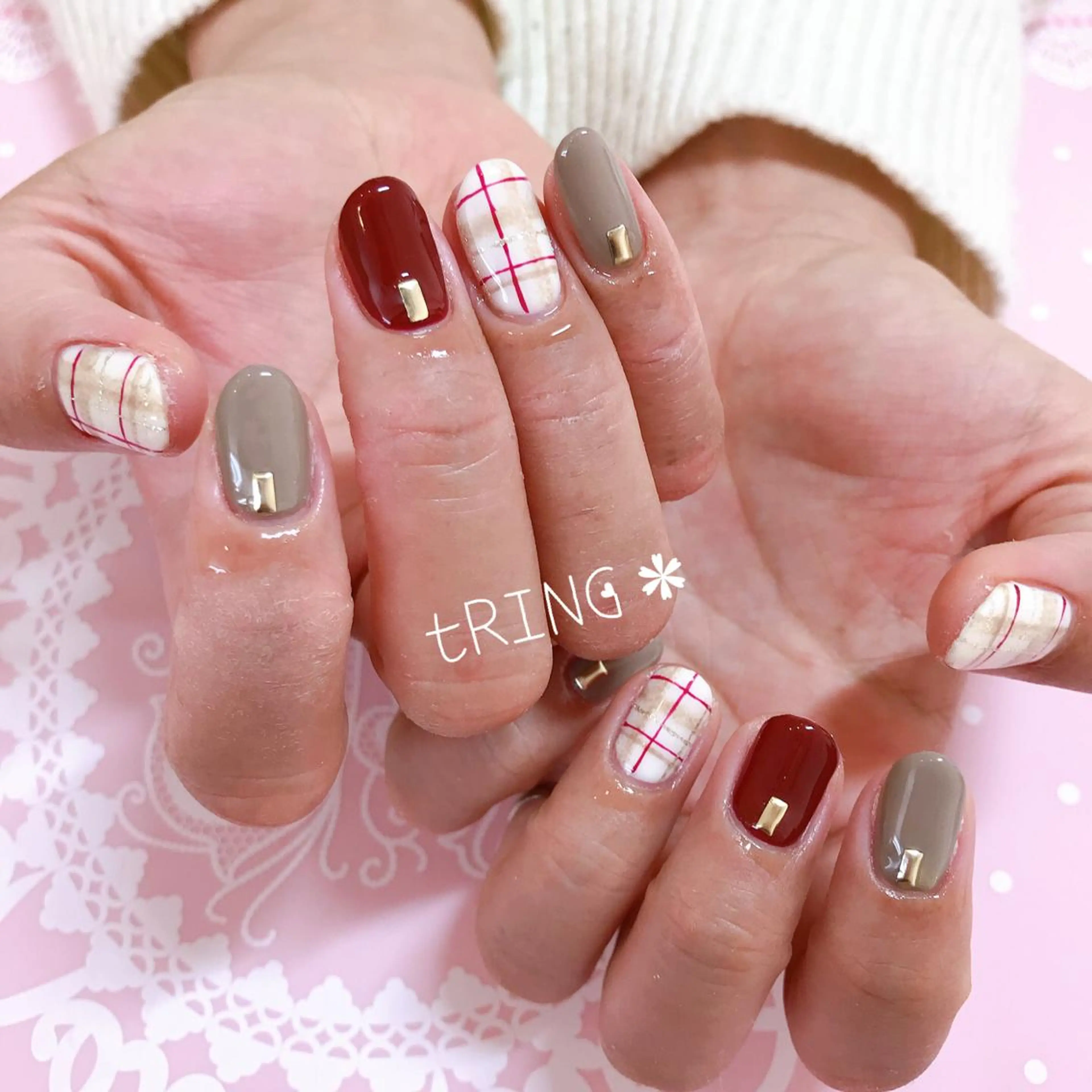 ネイル ハンドネイル tRING＊ しいの木台のネイルデザイン
