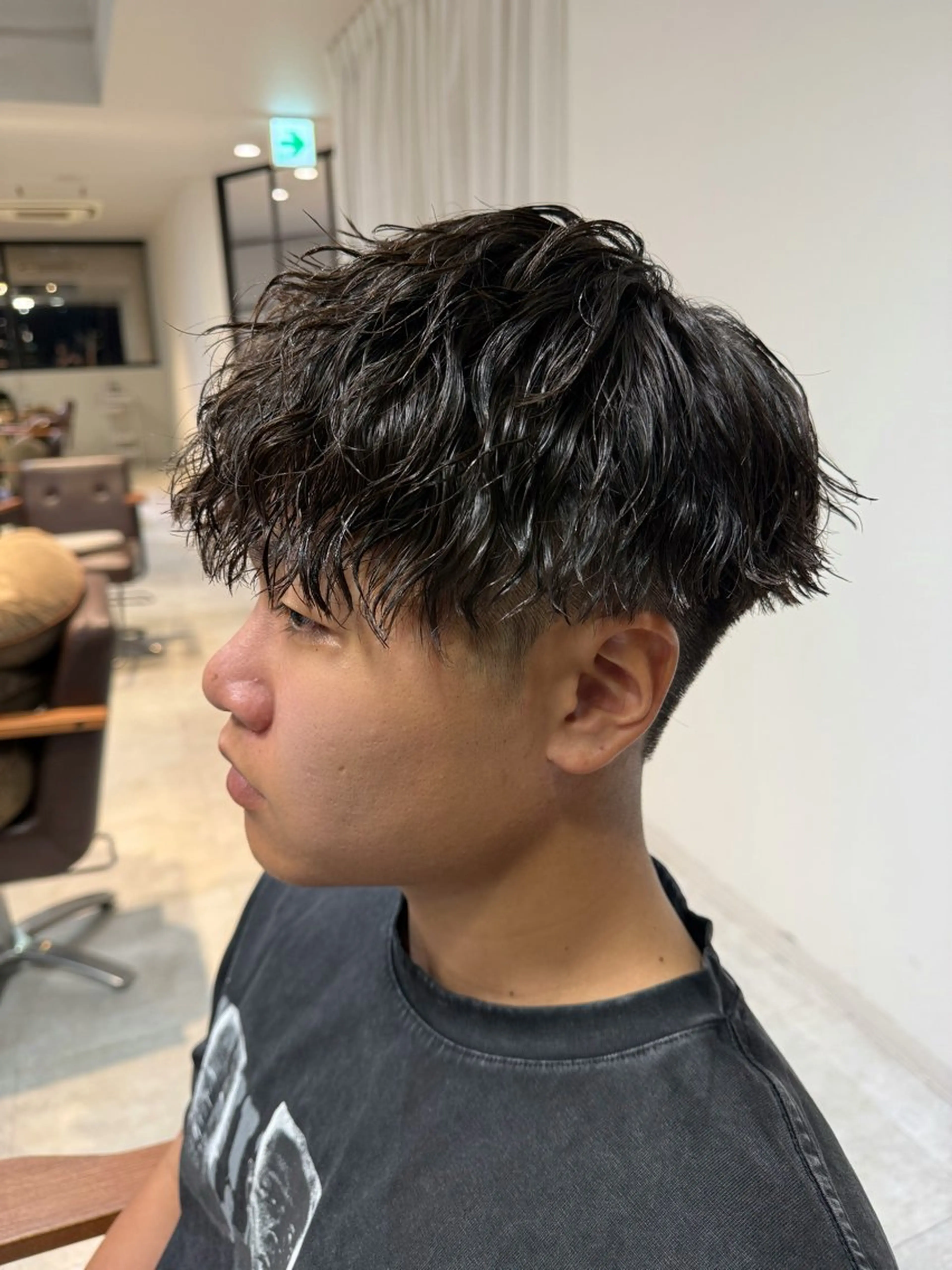 パーマ メンズ メンズパーマ ツイストスパイラルパーマ スパイラルパーマ カット パーマ LICO HAIR＆RELAXATION 名駅店所属・メンズ特化美容師/ パーマ/波巻き/陸翔のヘアスタイル