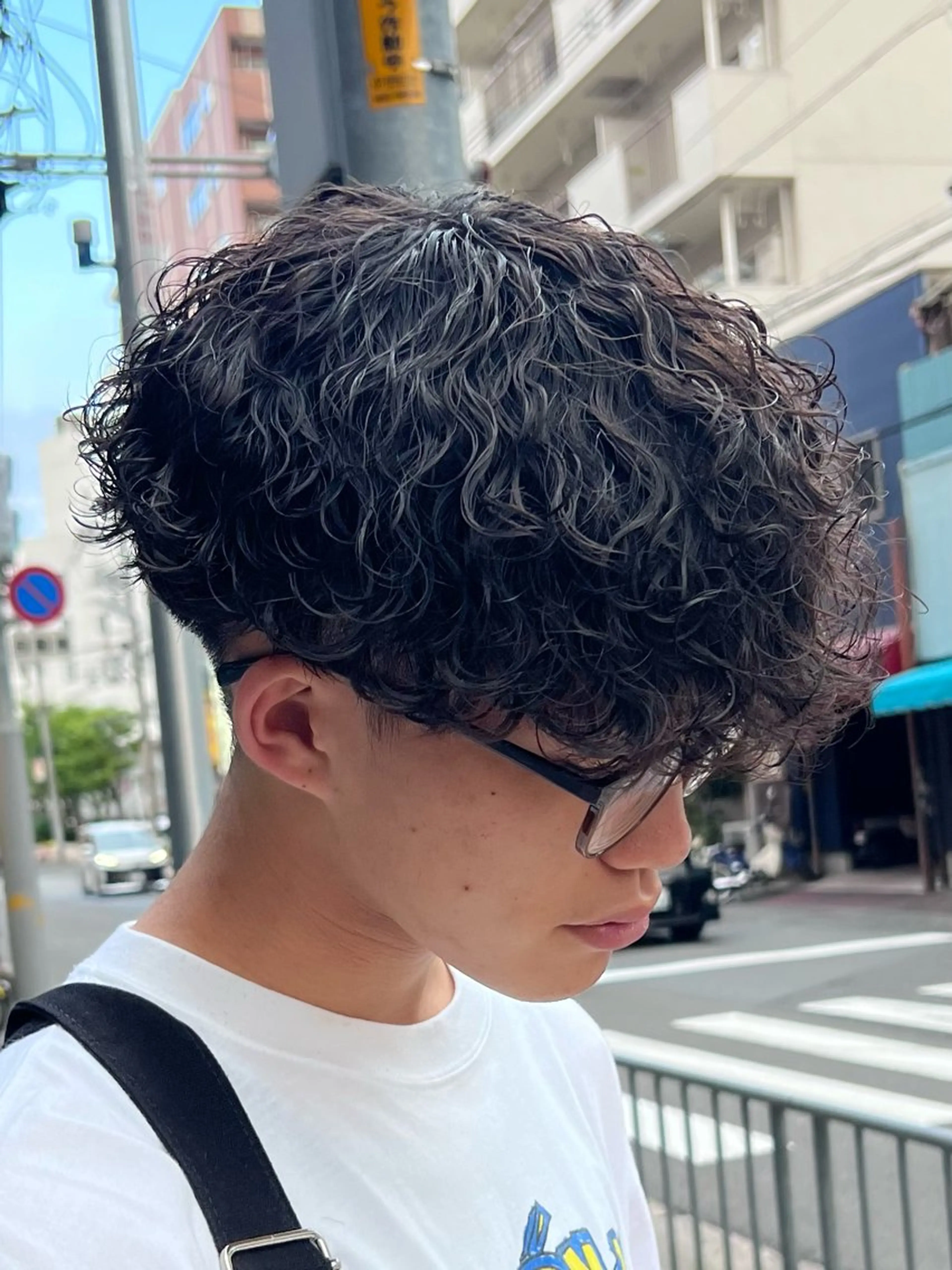 メンズカット＋波巻きプードルの写真