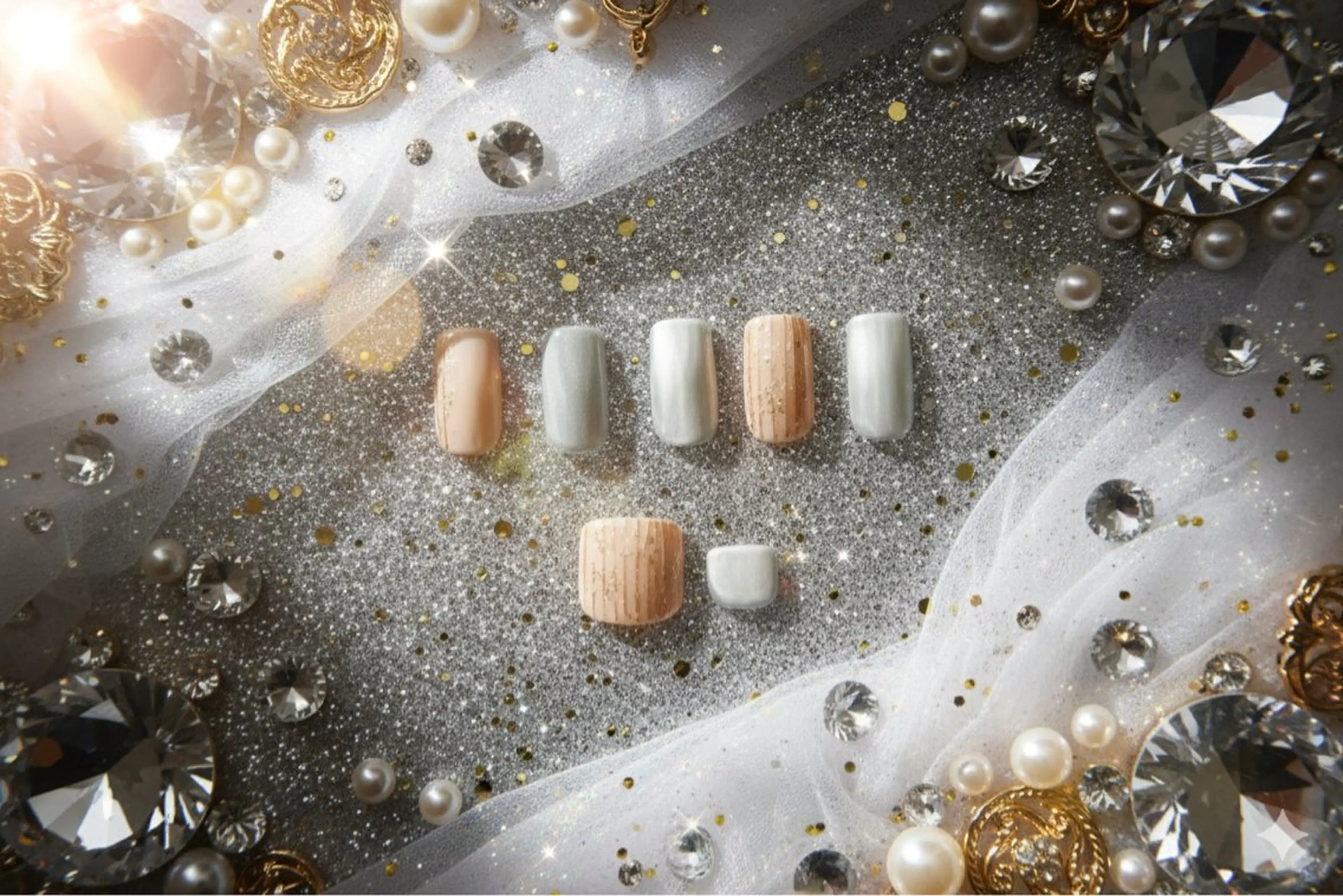 ネイル フットネイル ジェルネイル キラキラネイル ラメ(グリッター) マグネットネイル ハンドネイル ハンドケア Nail Salon Souriant HARAJUKU所属・Souriant Hitomiのネイルデザイン