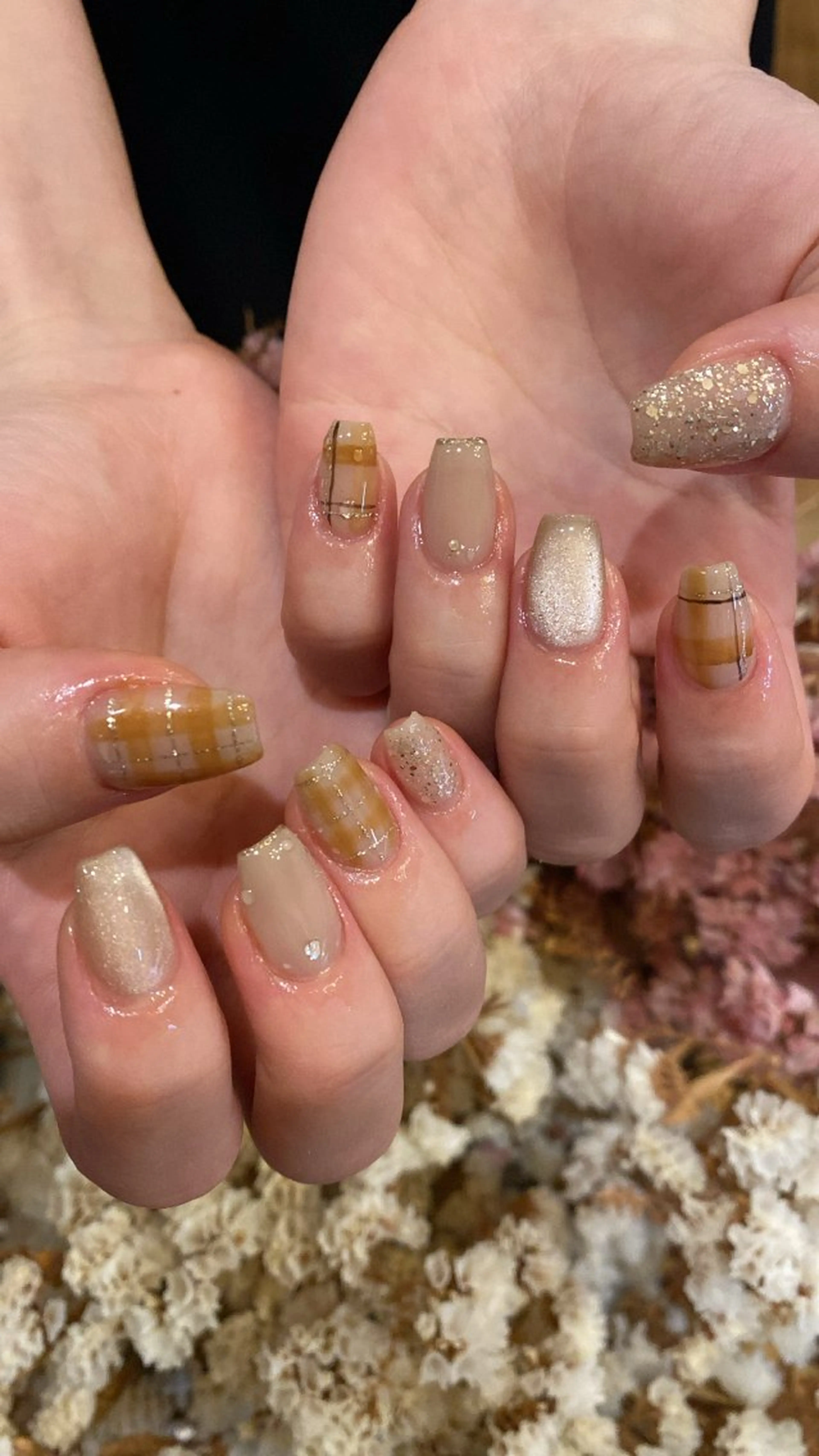 ネイル ハンドネイル crystal ⭐︎ colorのネイルデザイン