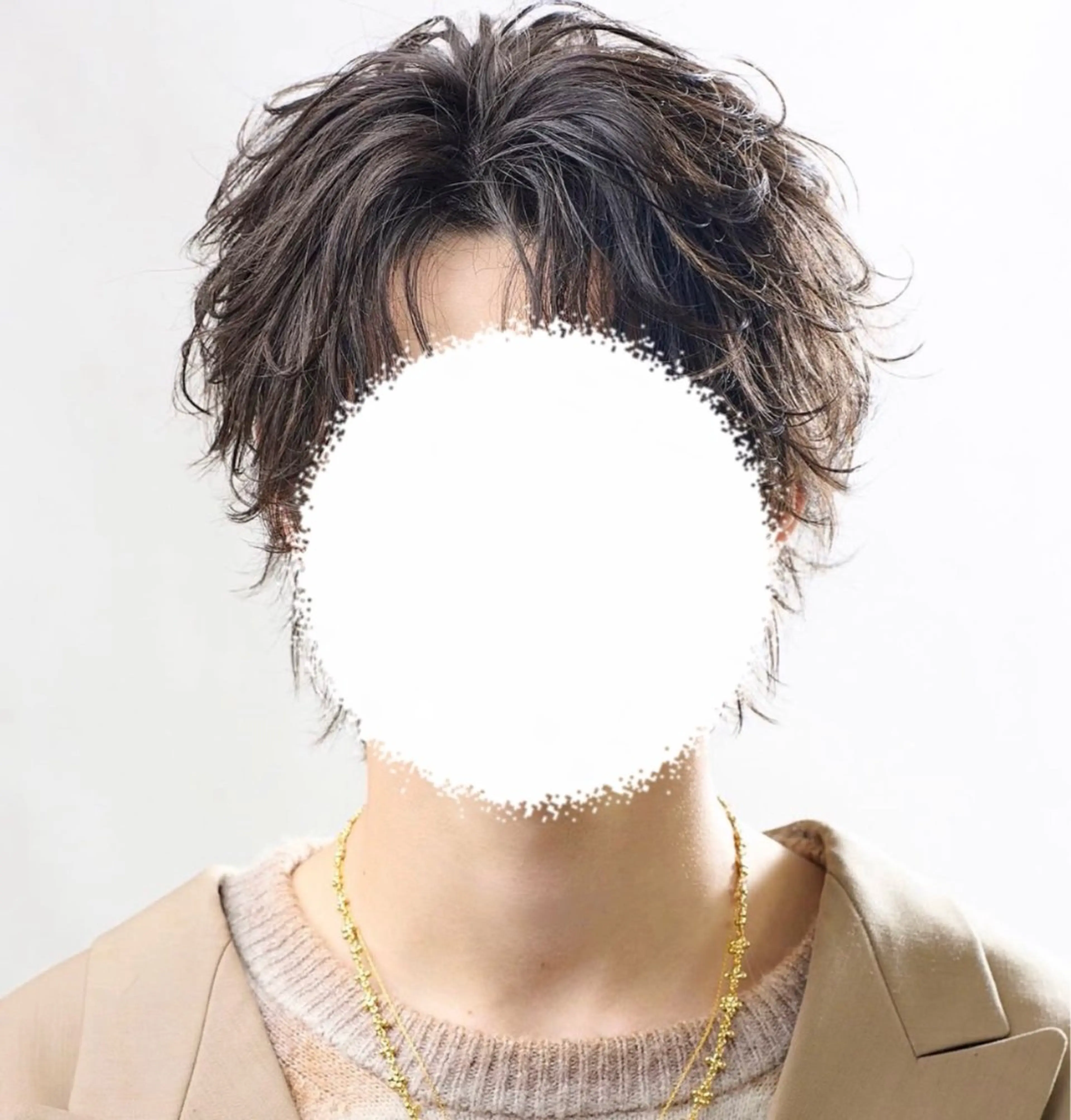ミディアム パーマ メンズ パーマ 渋谷 【メンズ特化】ナゴムのヘアスタイル