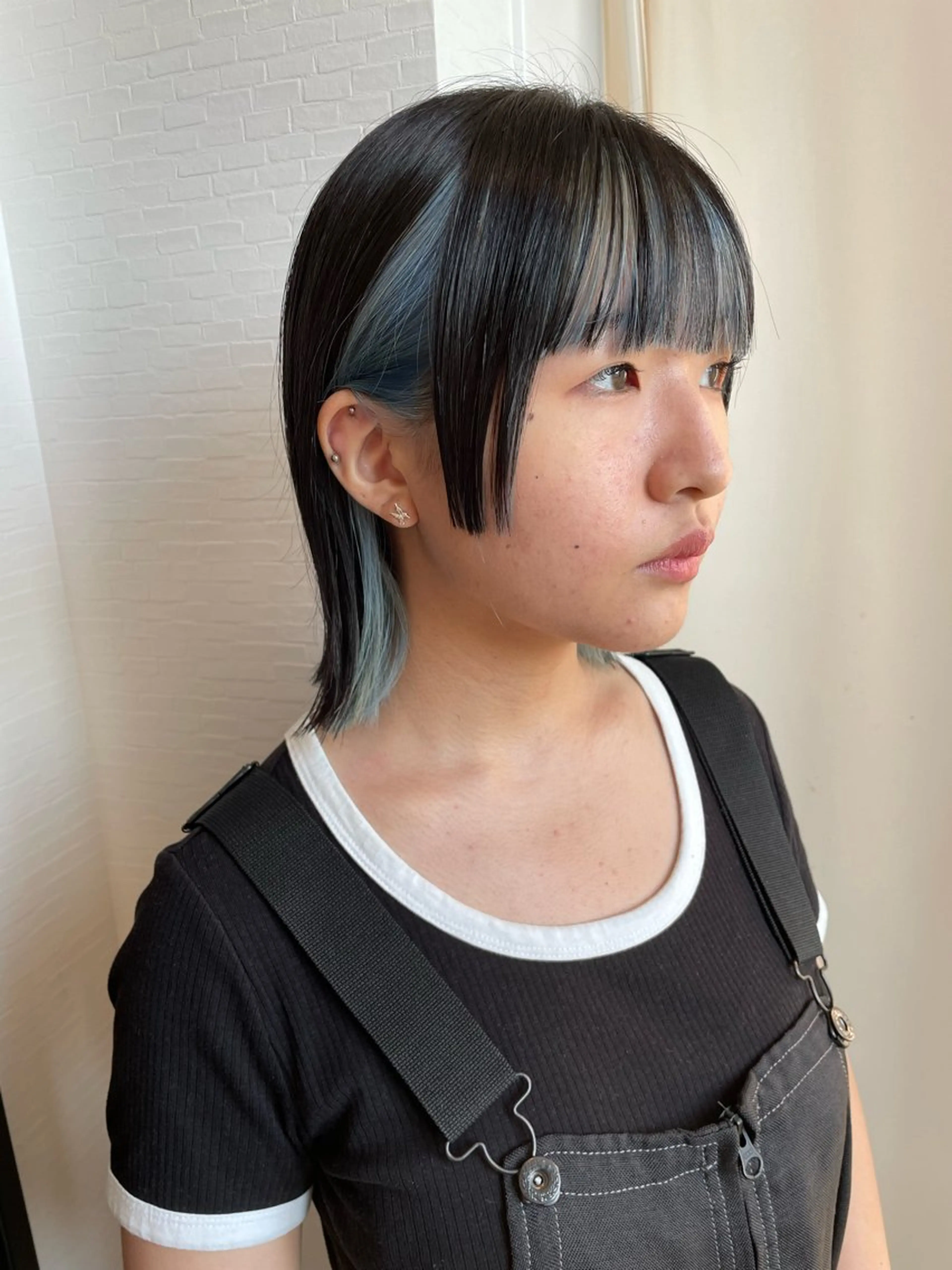 ミディアム カラー カット ヘアカラー トリートメント YUI/ ブリーチカラー🌷のヘアスタイル