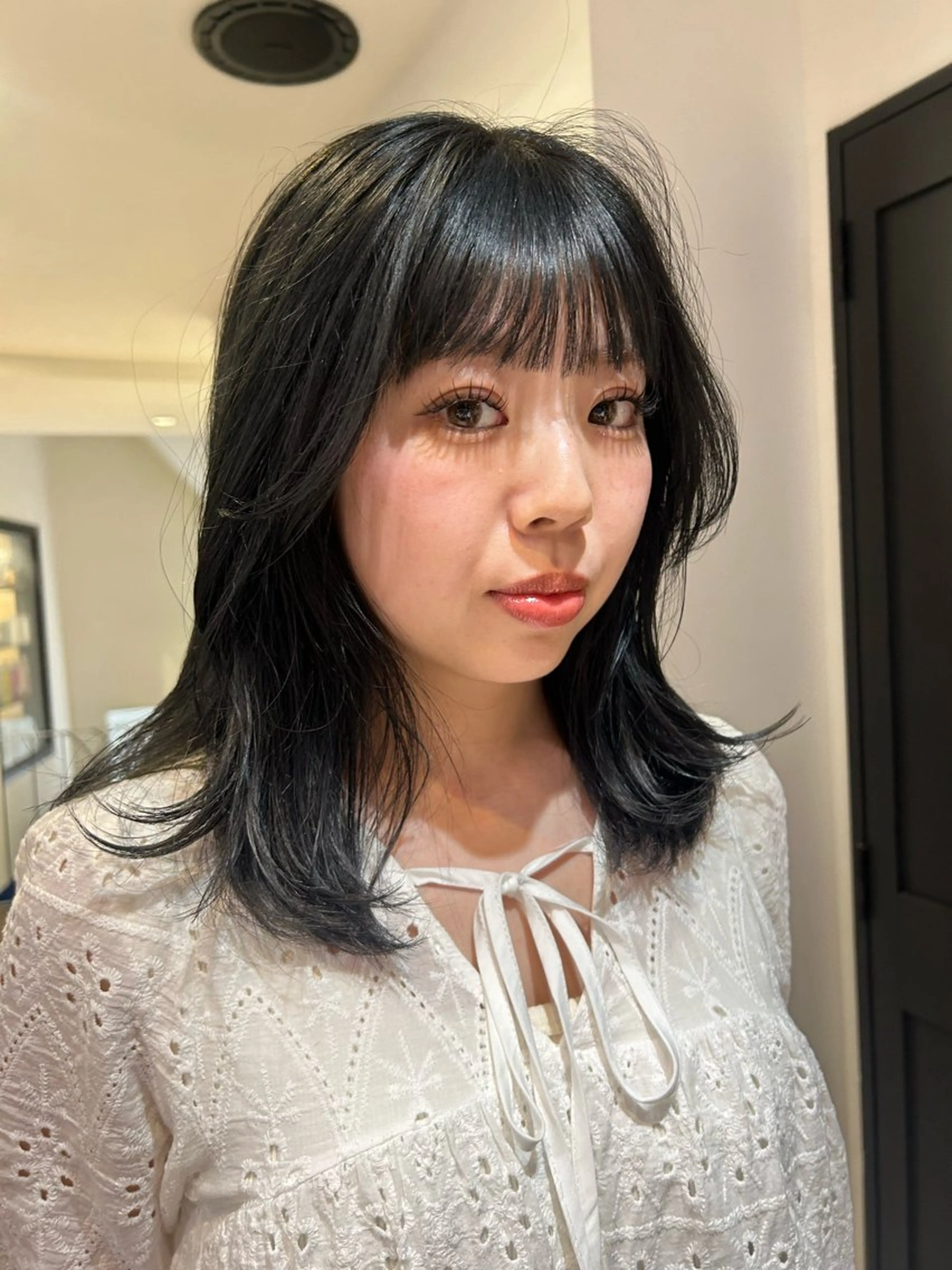 ミディアム カラー パーマ メンズ ヘアカラー トリートメント レイヤー/透明感/ ブリーチなし/わかなのヘアスタイル