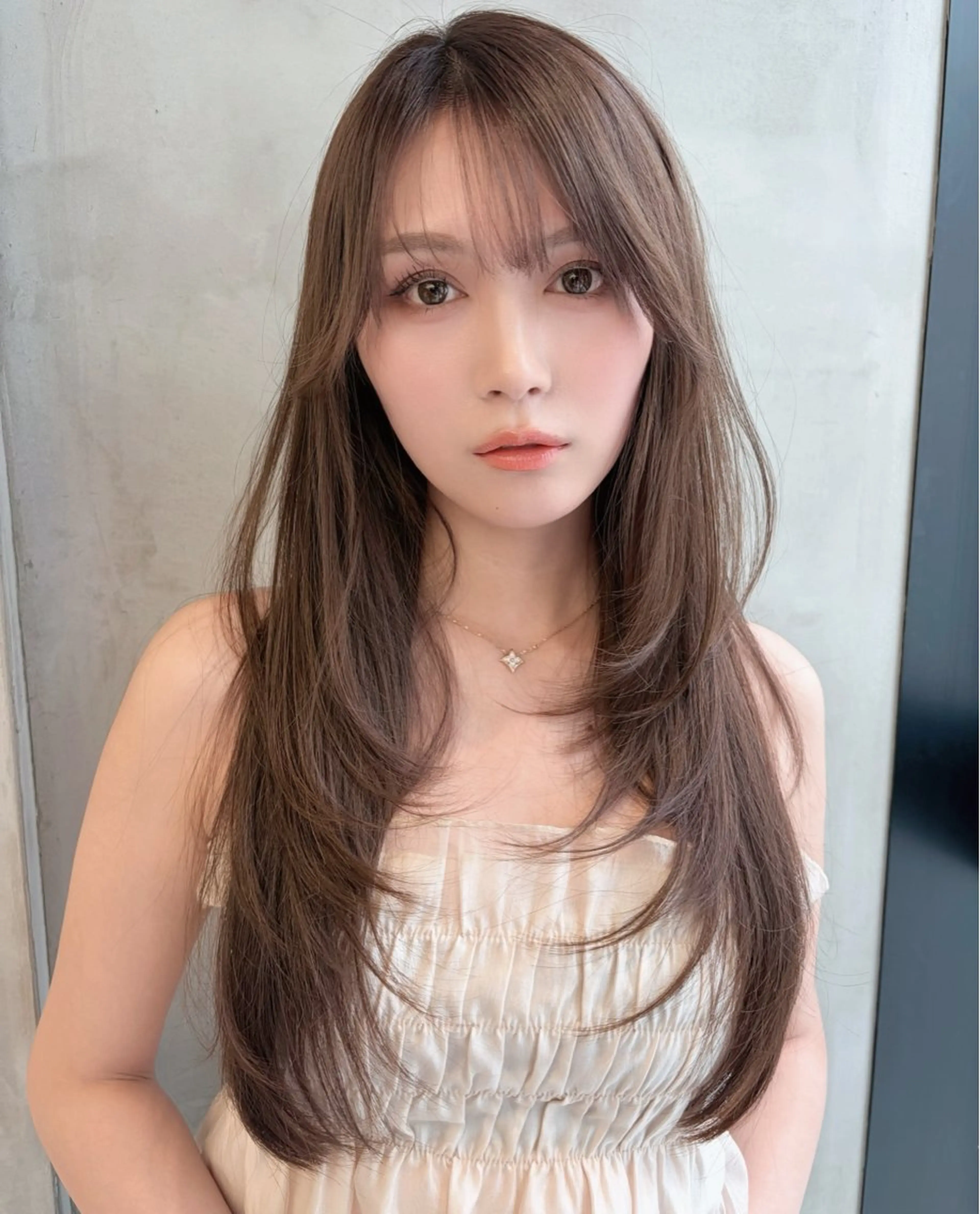 ロング カット ヘアカラー トリートメント ✨縮毛矯正✨レイヤー ホウダカズヒロのヘアスタイル