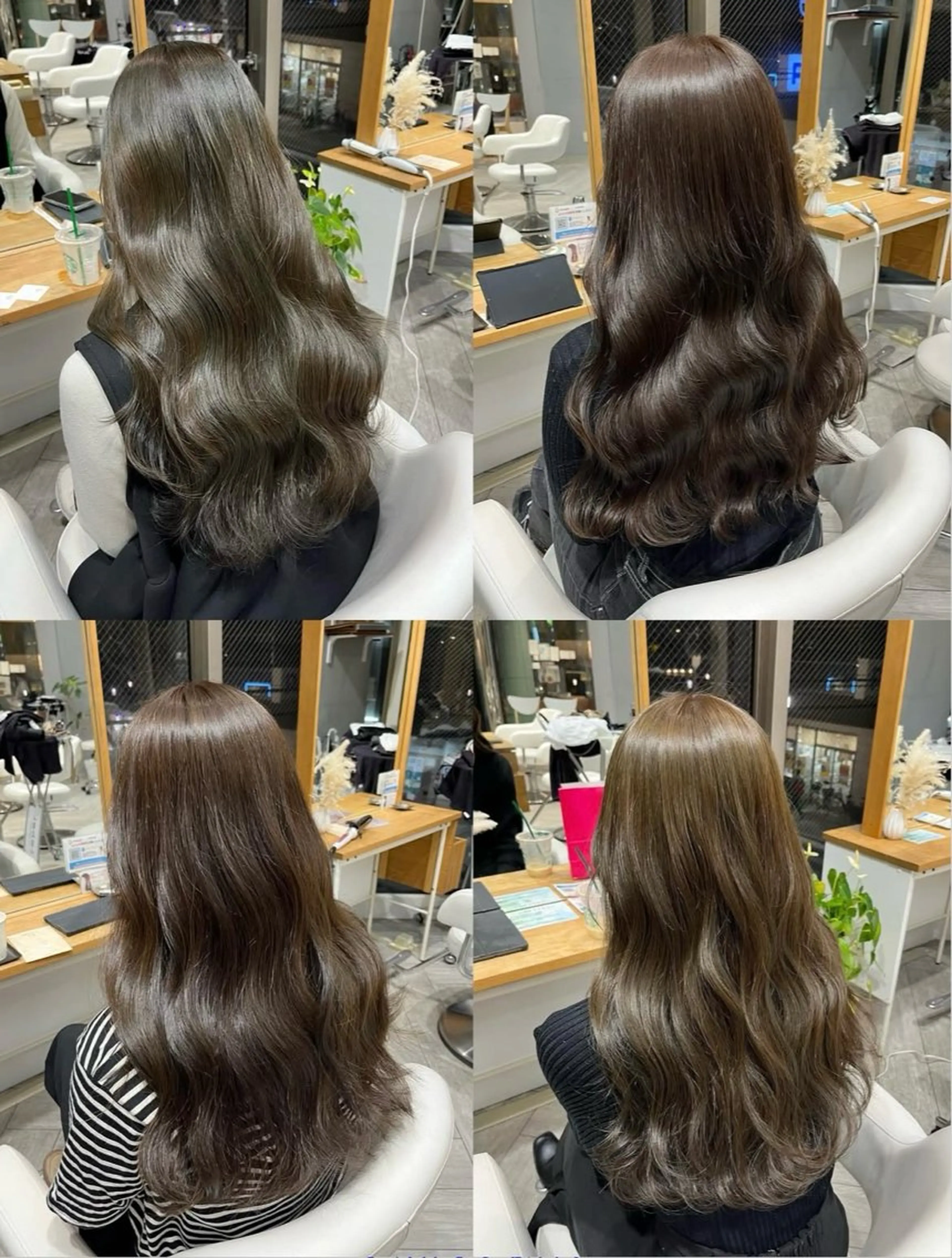 ロング カラー ベージュカラー オリーブベージュ オリーブカラー カット ヘアカラー トリートメント AVANCE. chisatoのヘアスタイル