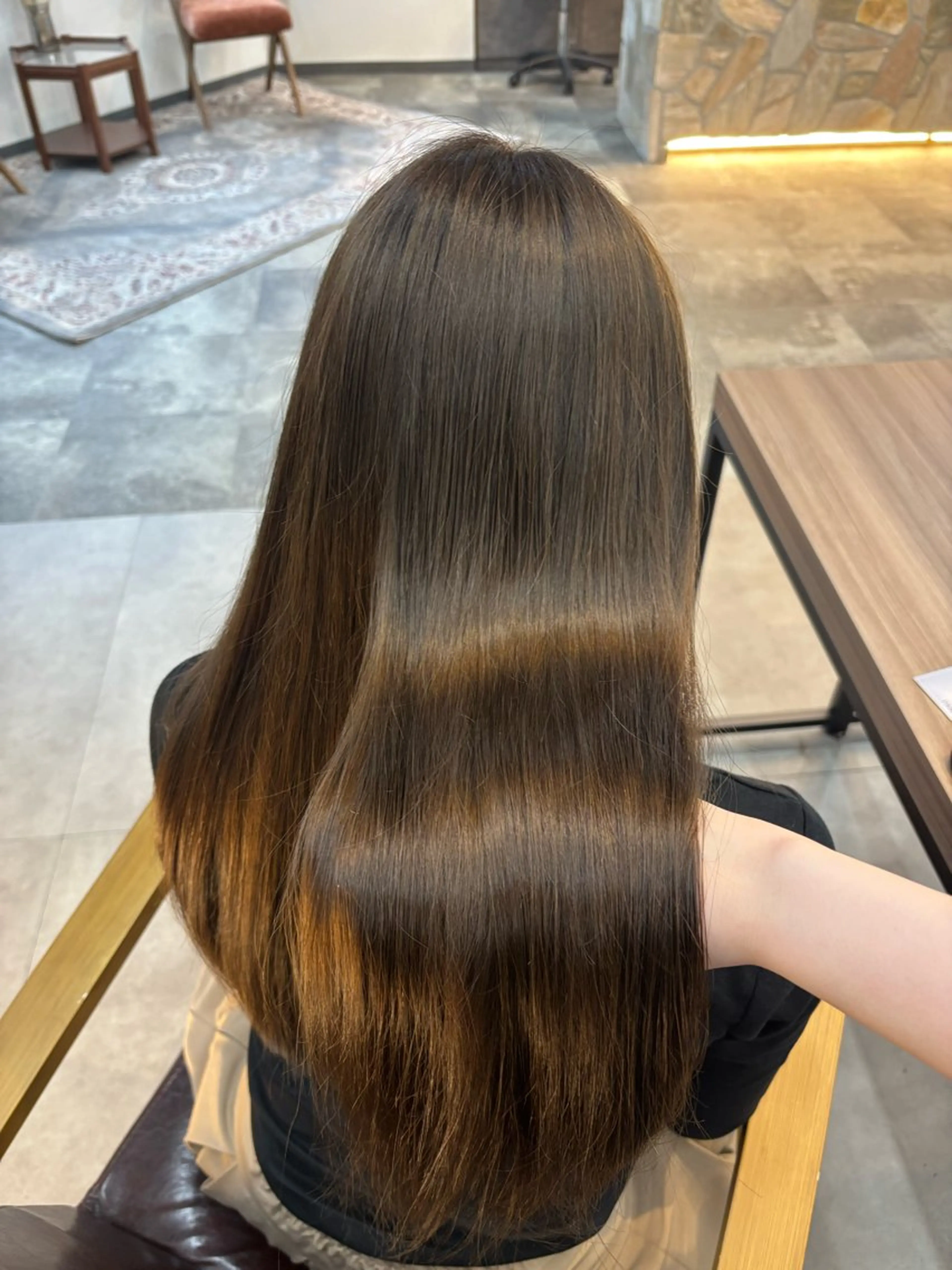 ロング カット ヘアカラー トリートメント レイヤー✂︎ぷつボブ 艶カラー🤍noaのヘアスタイル