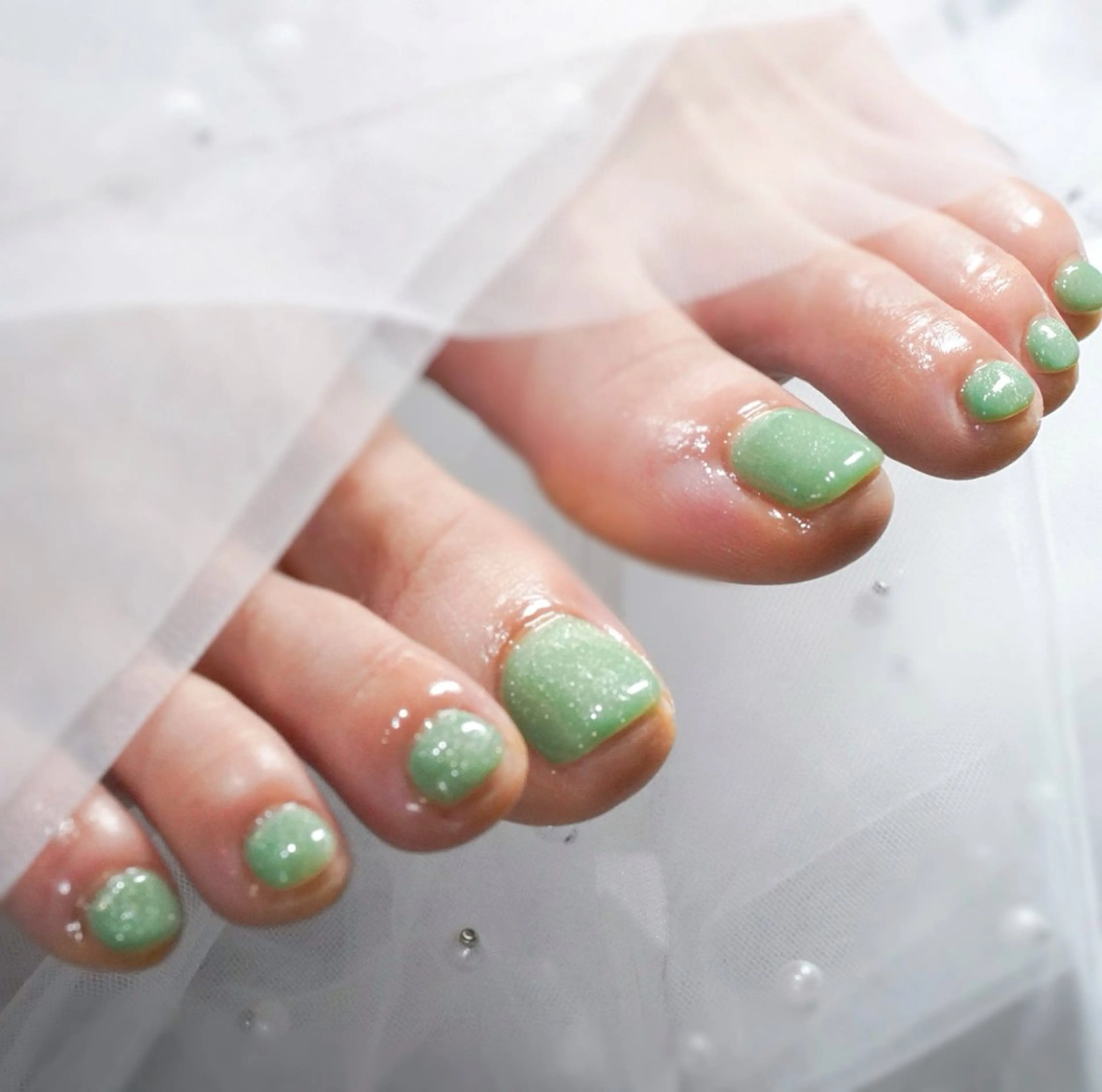 ミディアム フットネイル Re nail所属・Re nailのネイルデザイン
