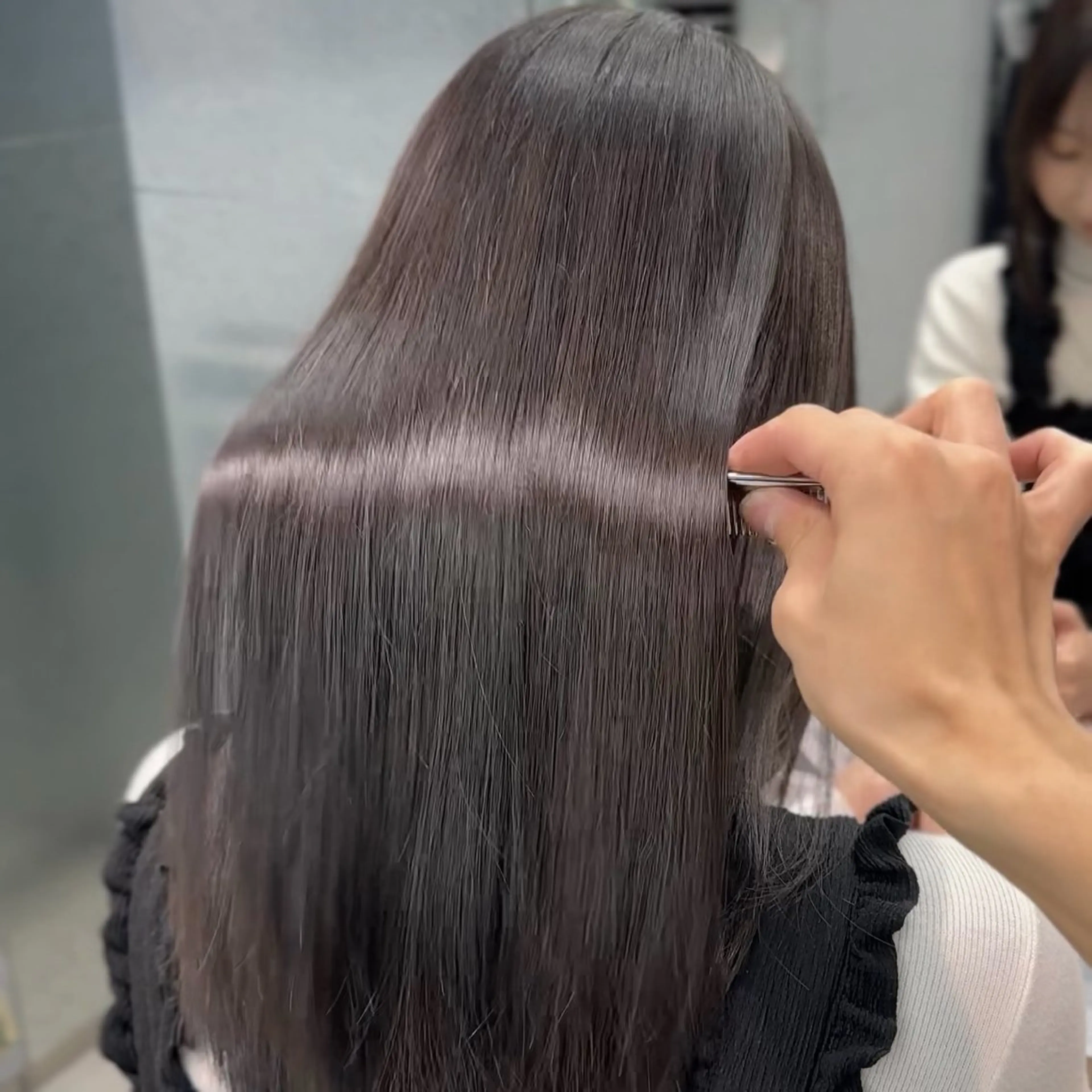 セミロング くせ毛 広がり・パサつき改善 /ツヤ美髪/こうたのヘアスタイル