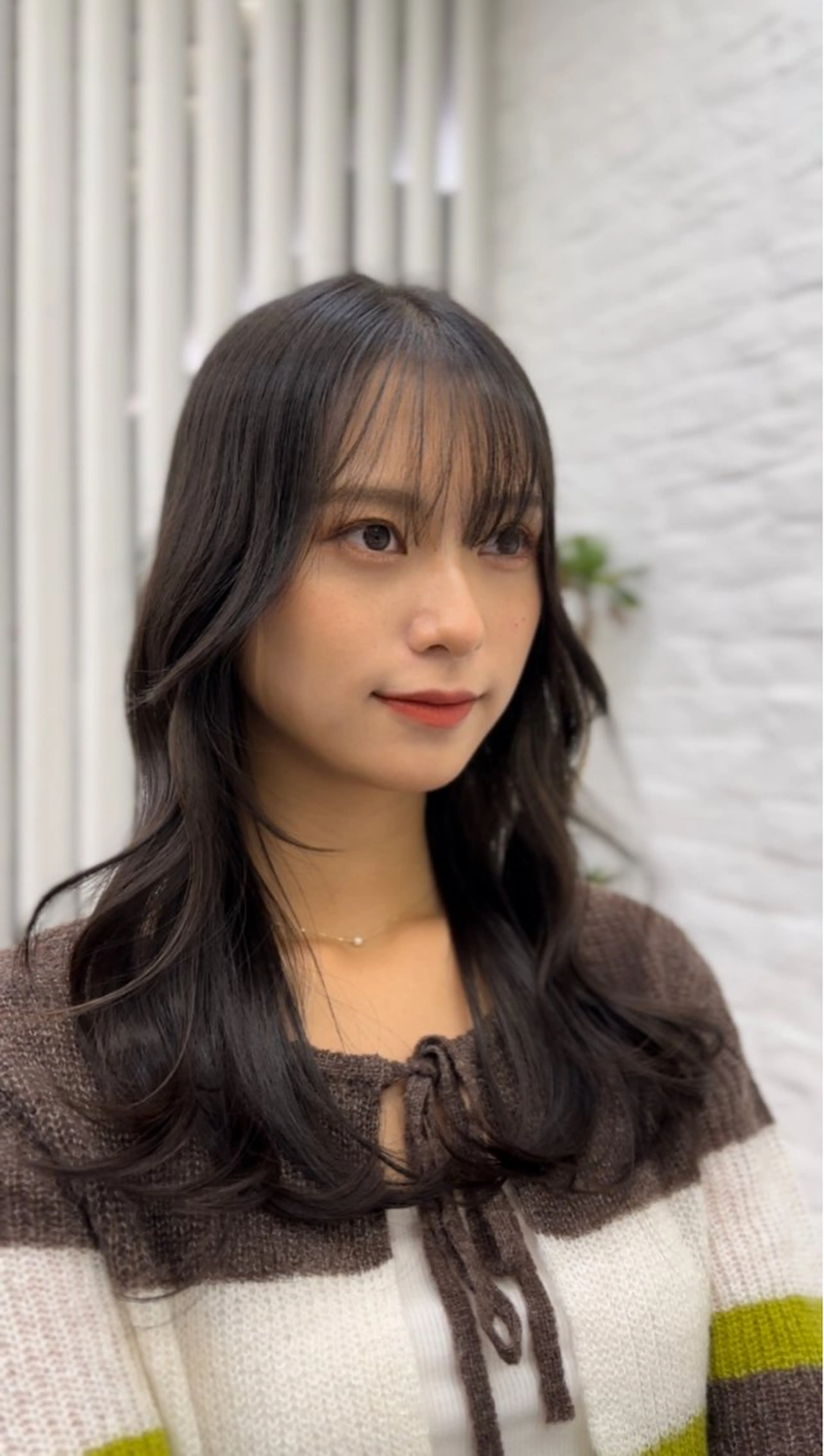 ミディアム カット ヘアカラー トリートメント ヘッドスパ 前髪顔まわりカット 🌈中村海聖のヘアスタイル