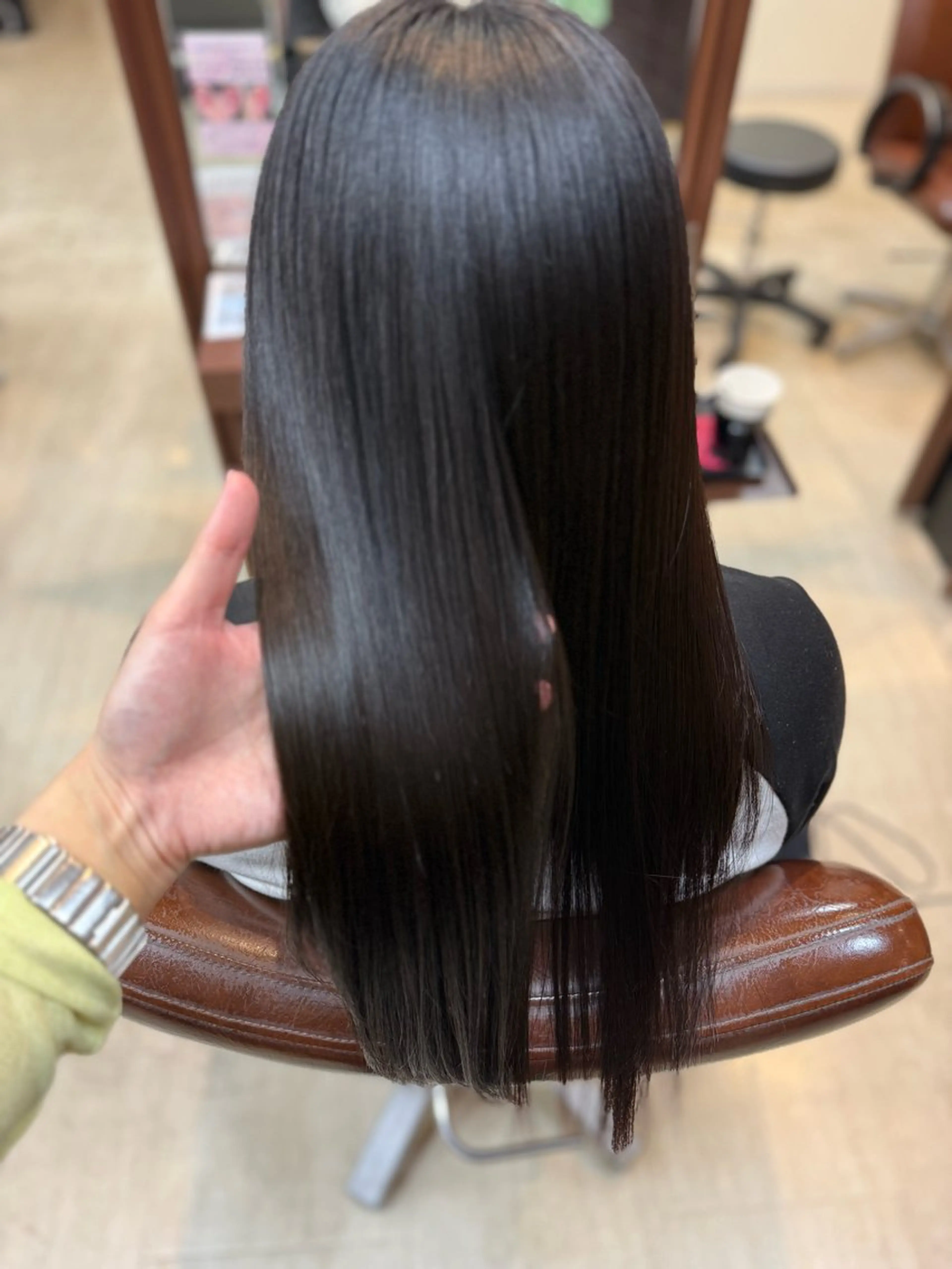 ロング カット 縮毛矯正 早﨑 映天のヘアスタイル