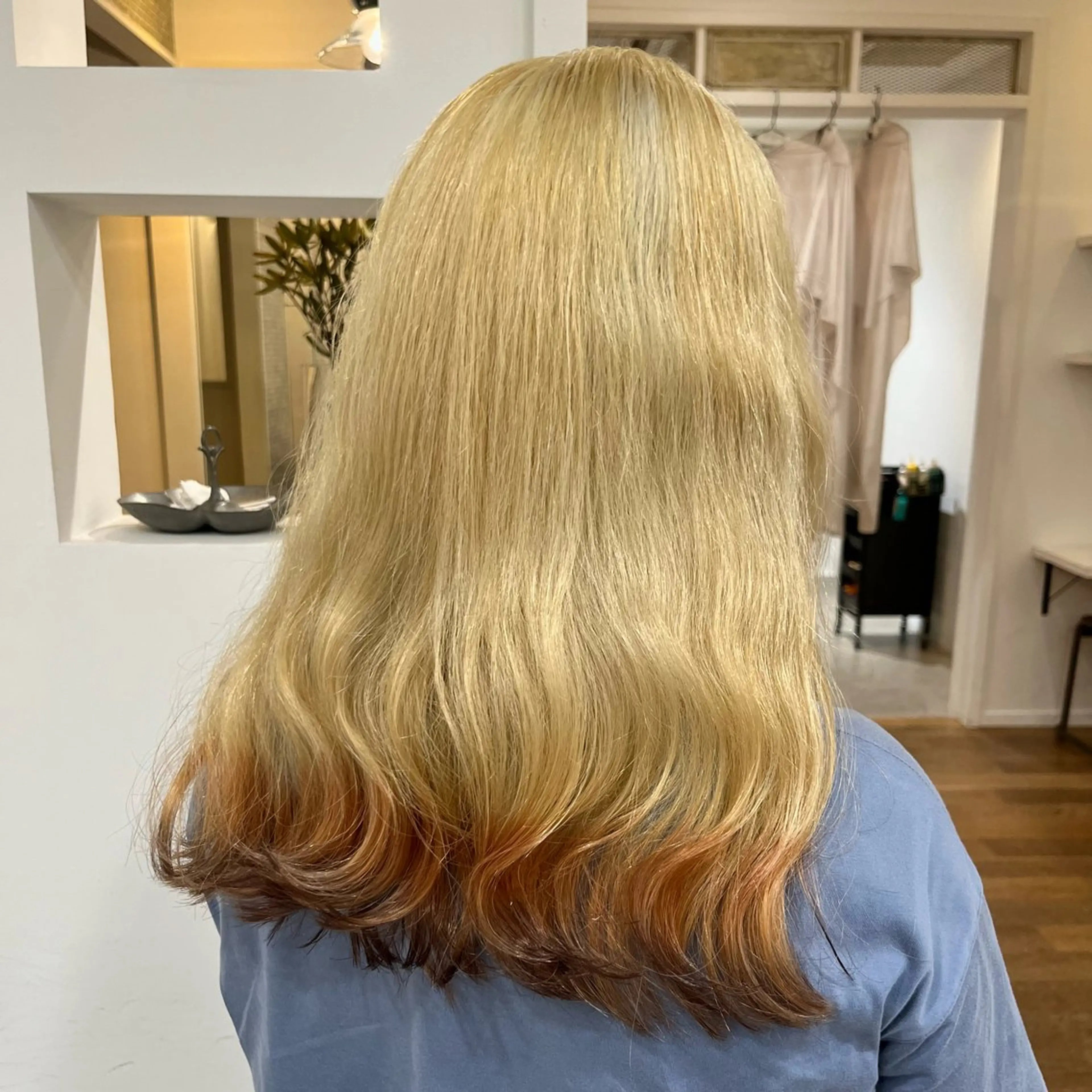 セミロング カラー ヘアアレンジ ブリーチ トリートメント ヘアカラー トリートメント 無料カットモデル‪✨ ✂️Nanami🌷のヘアスタイル