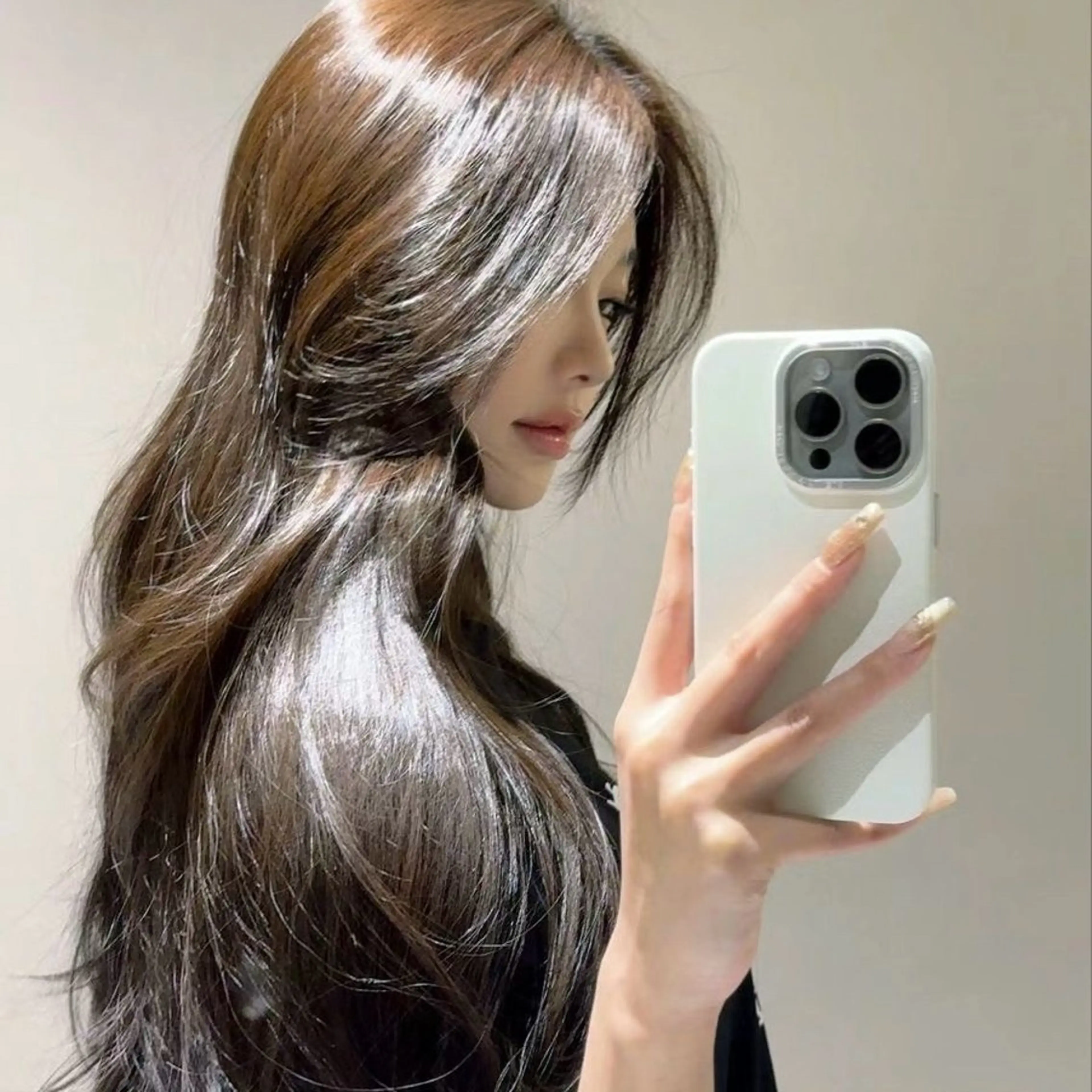 ロング 似合わせカット♡ 韓国レイヤーのヘアスタイル