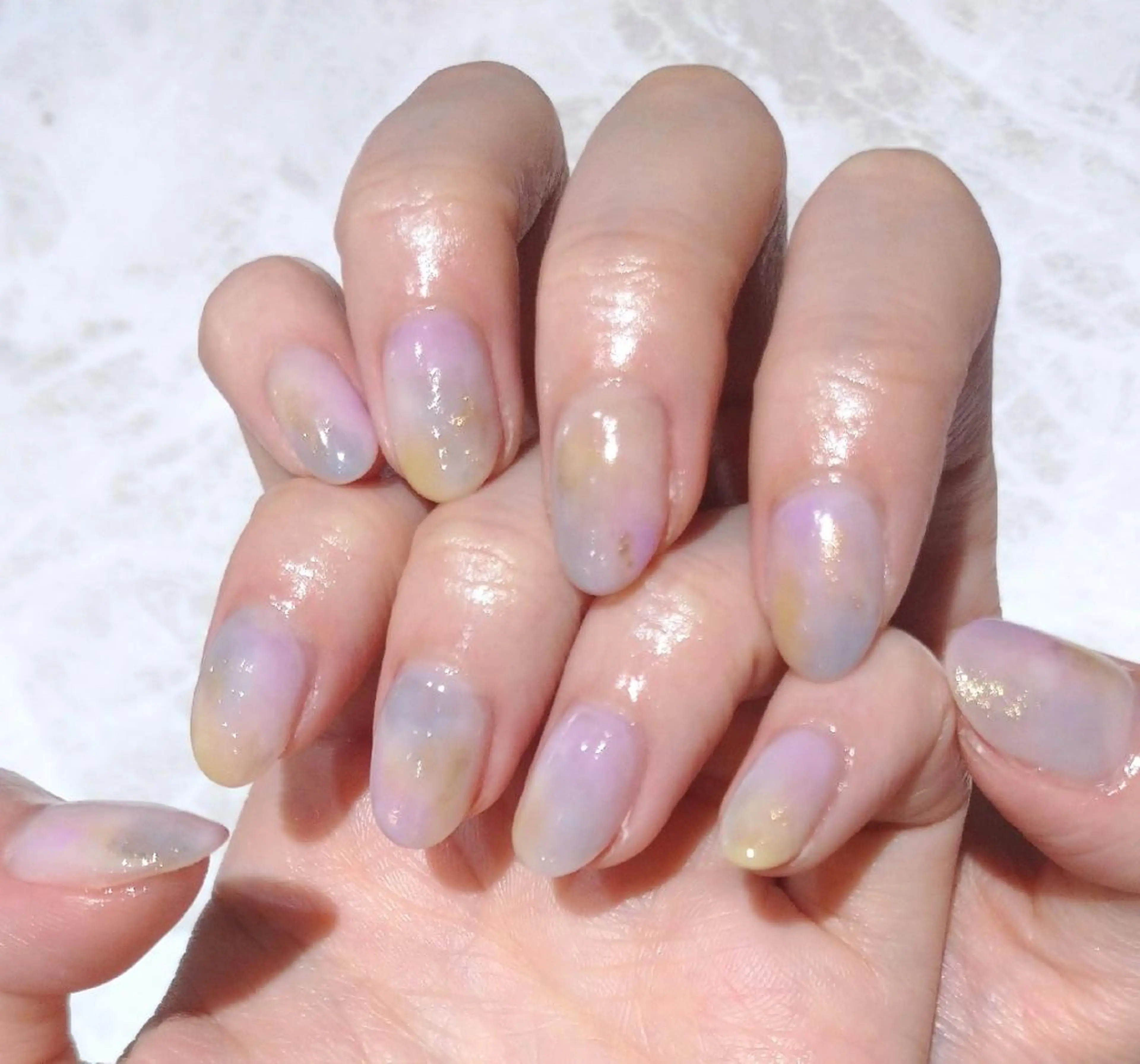 ネイル ニュアンスネイル ハンドネイル 會田 瑠衣のネイルデザイン