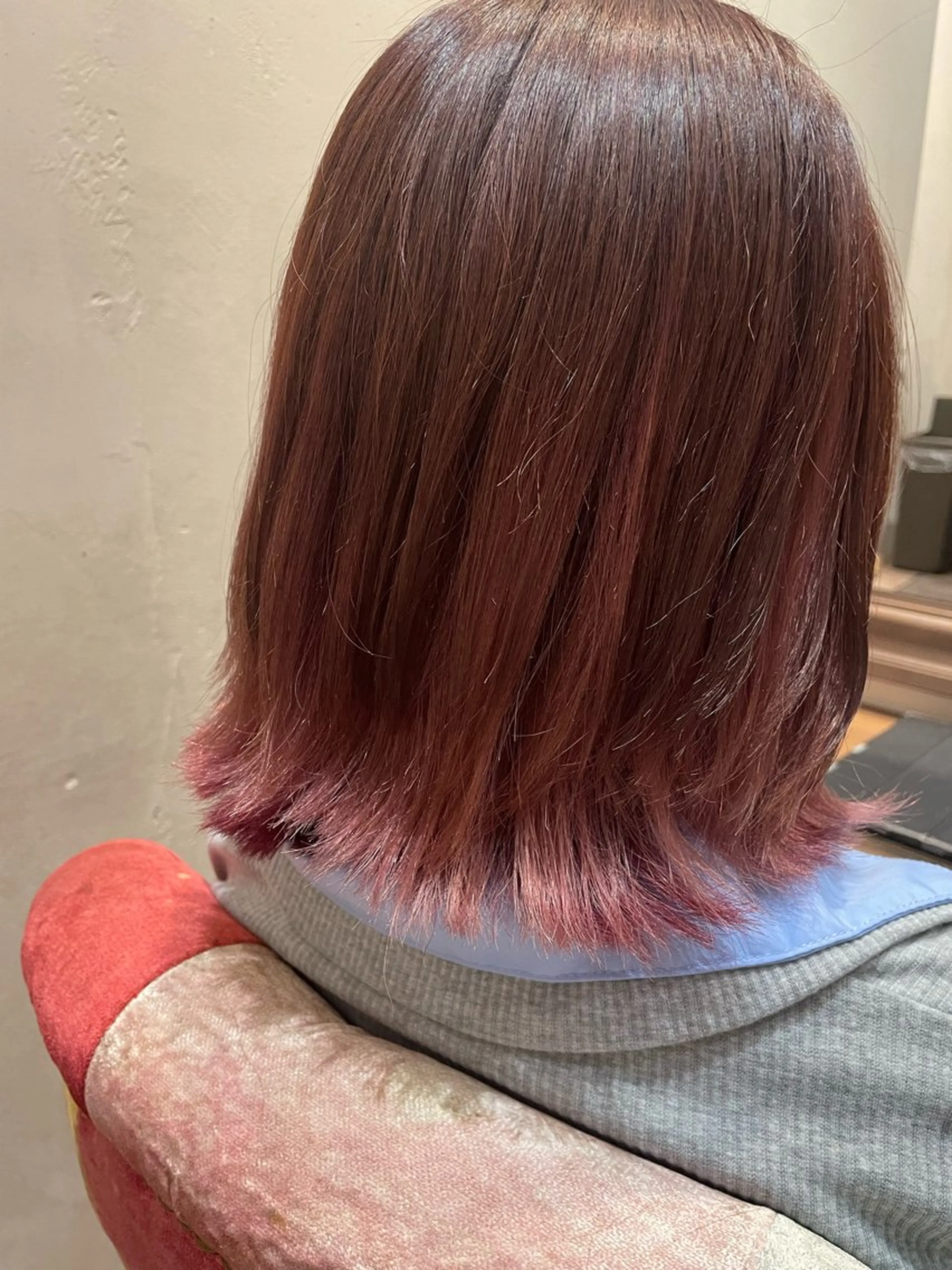 ミディアム カラー カット ヘアカラー 森 泉琴のヘアスタイル