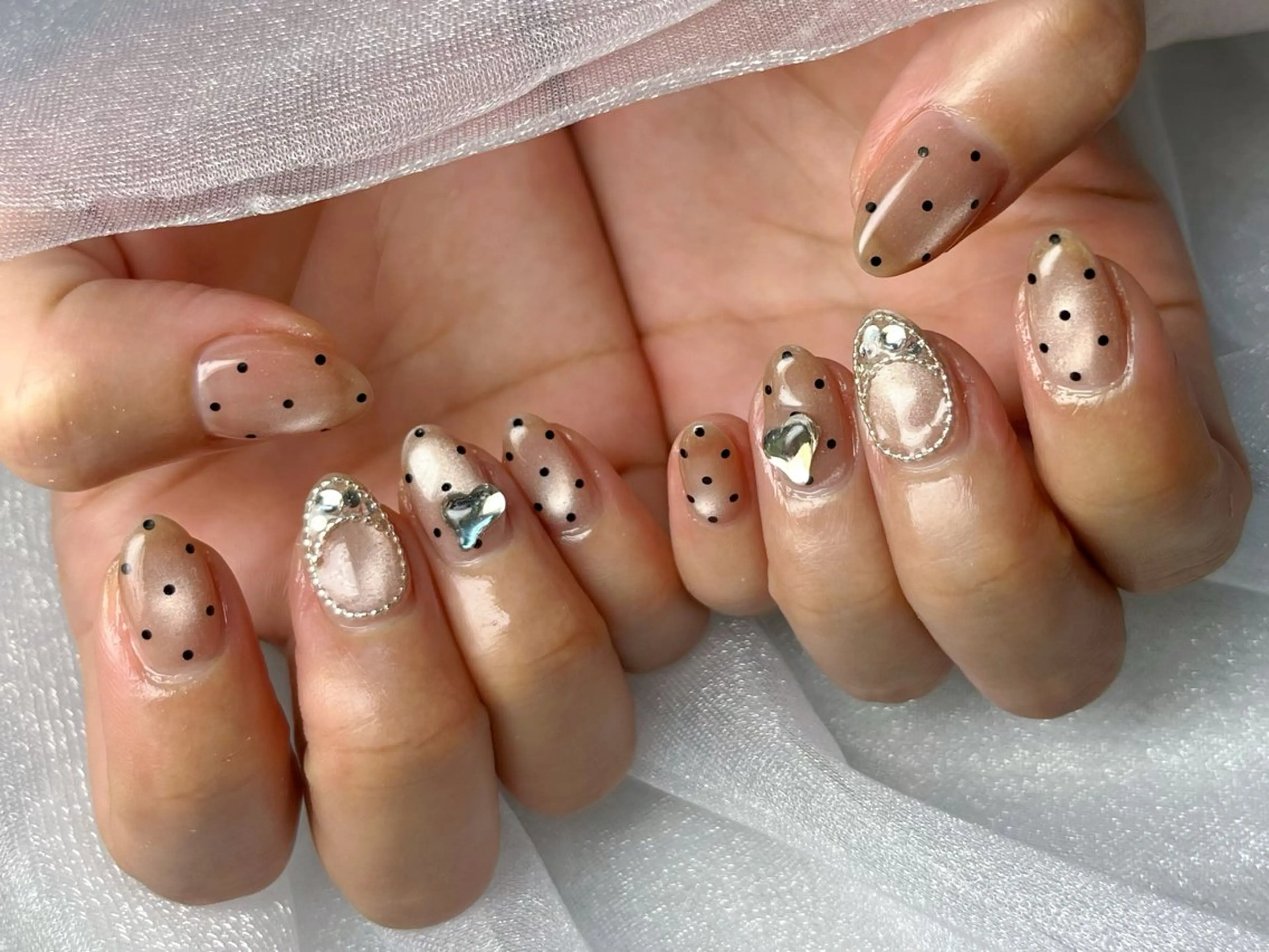 ネイル ワンホンネイル ハンドネイル Queennail 北堀江Yumiのネイルデザイン