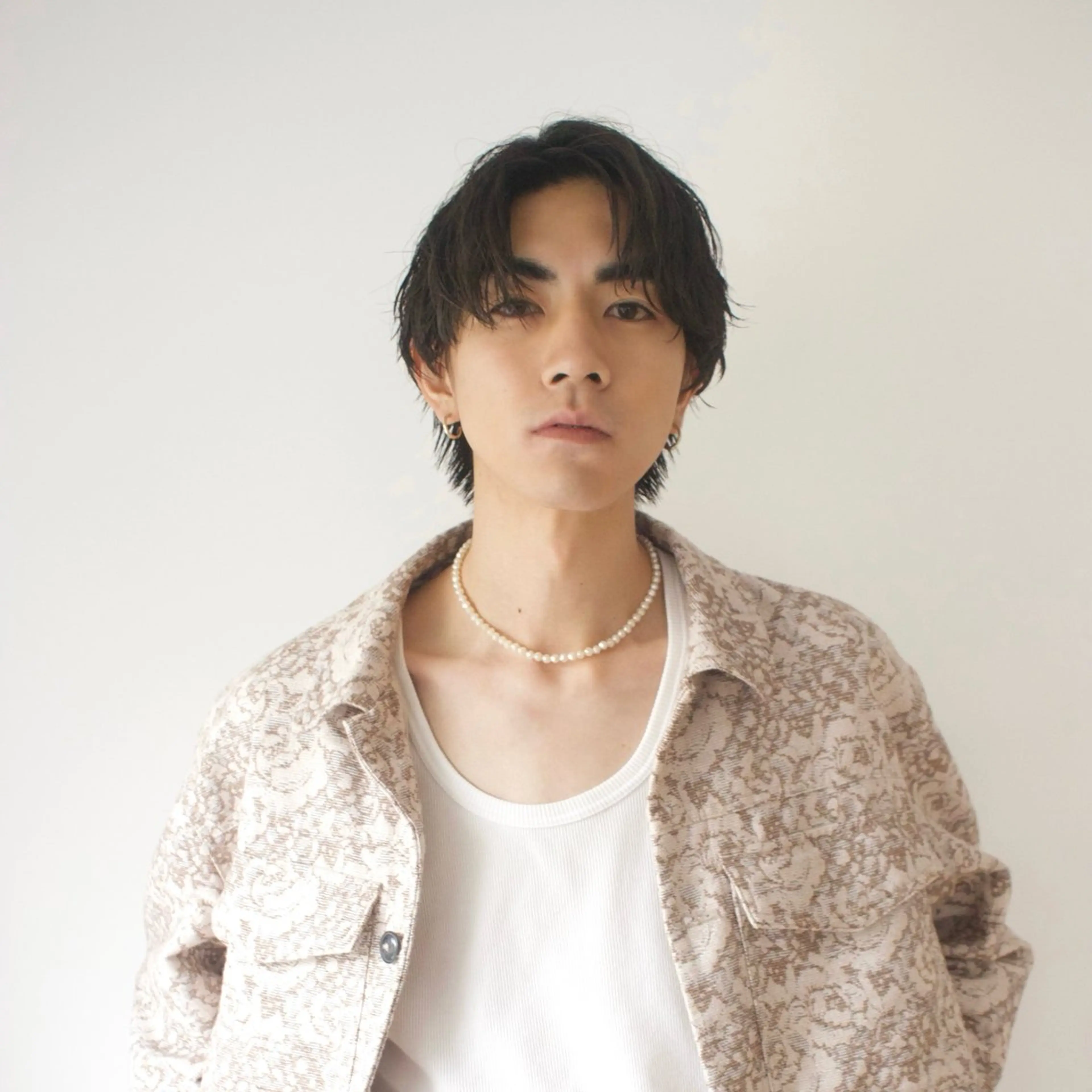 ミディアム カット 立川メンズ特化/ パーマ職人/氣田瞬介のヘアスタイル