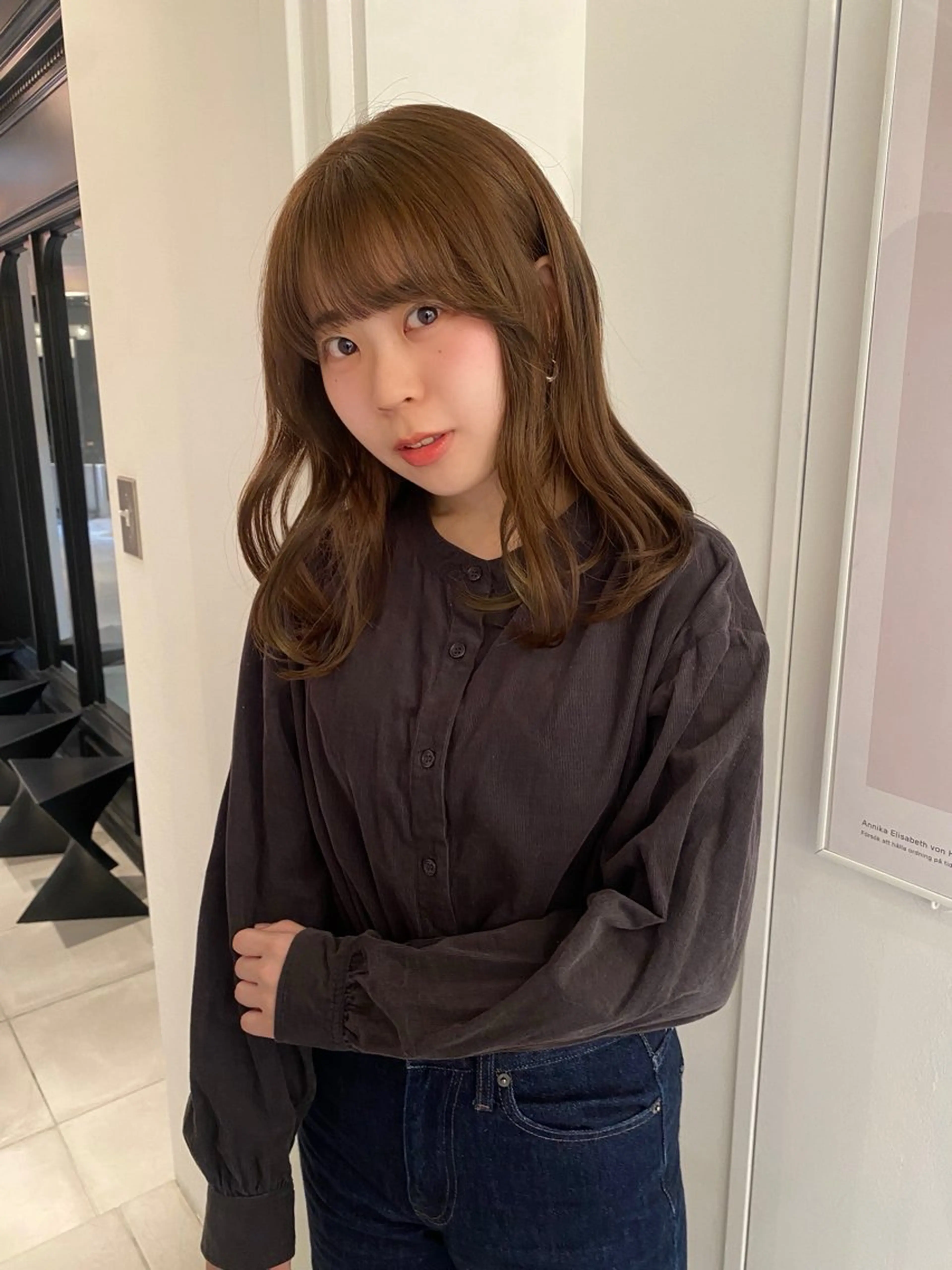 セミロング カラー カット riria/ボブ /透明感カラー🎀のヘアスタイル