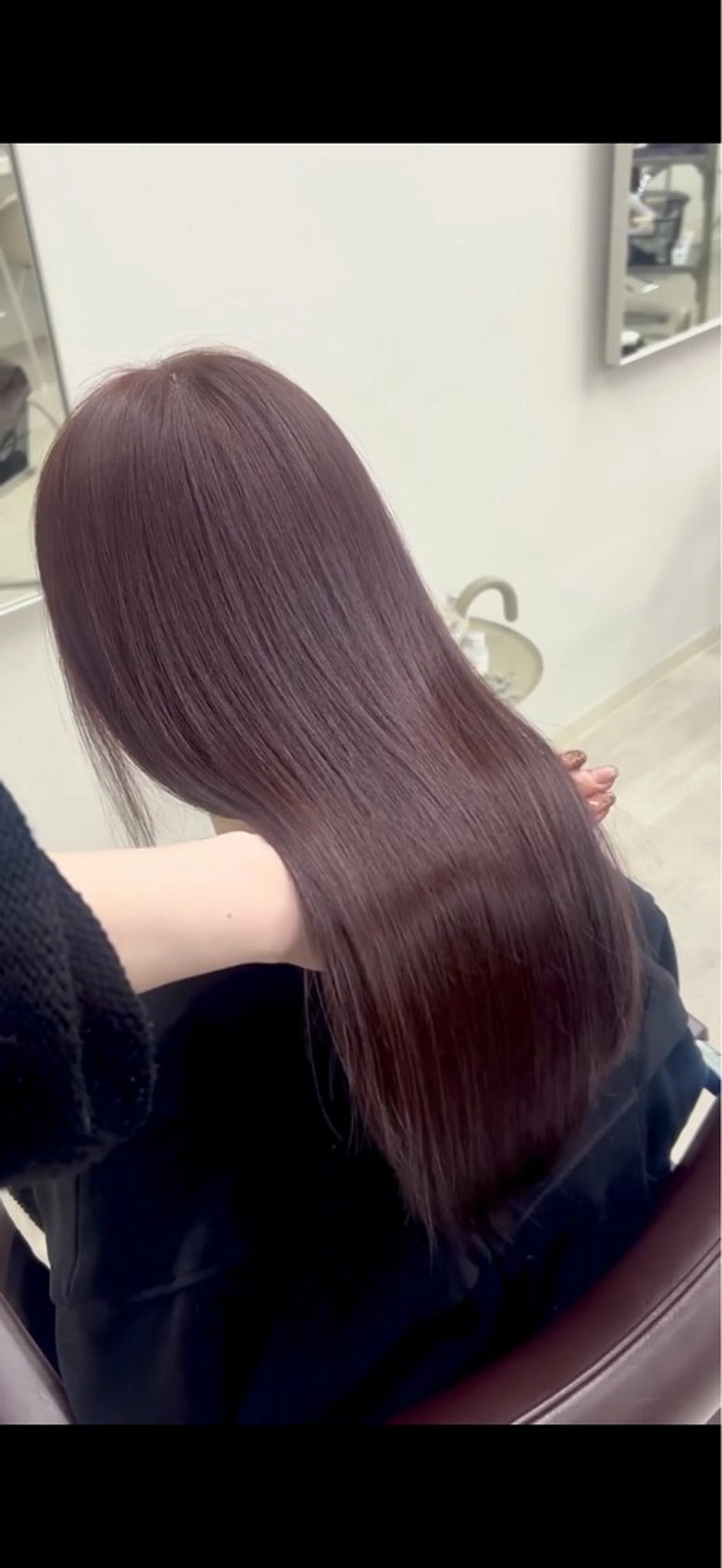 ロング ヘアアレンジ カット ヘアカラー 縮毛矯正 トリートメント 盛れる艶カラー× レイヤーカット/咲来のヘアスタイル