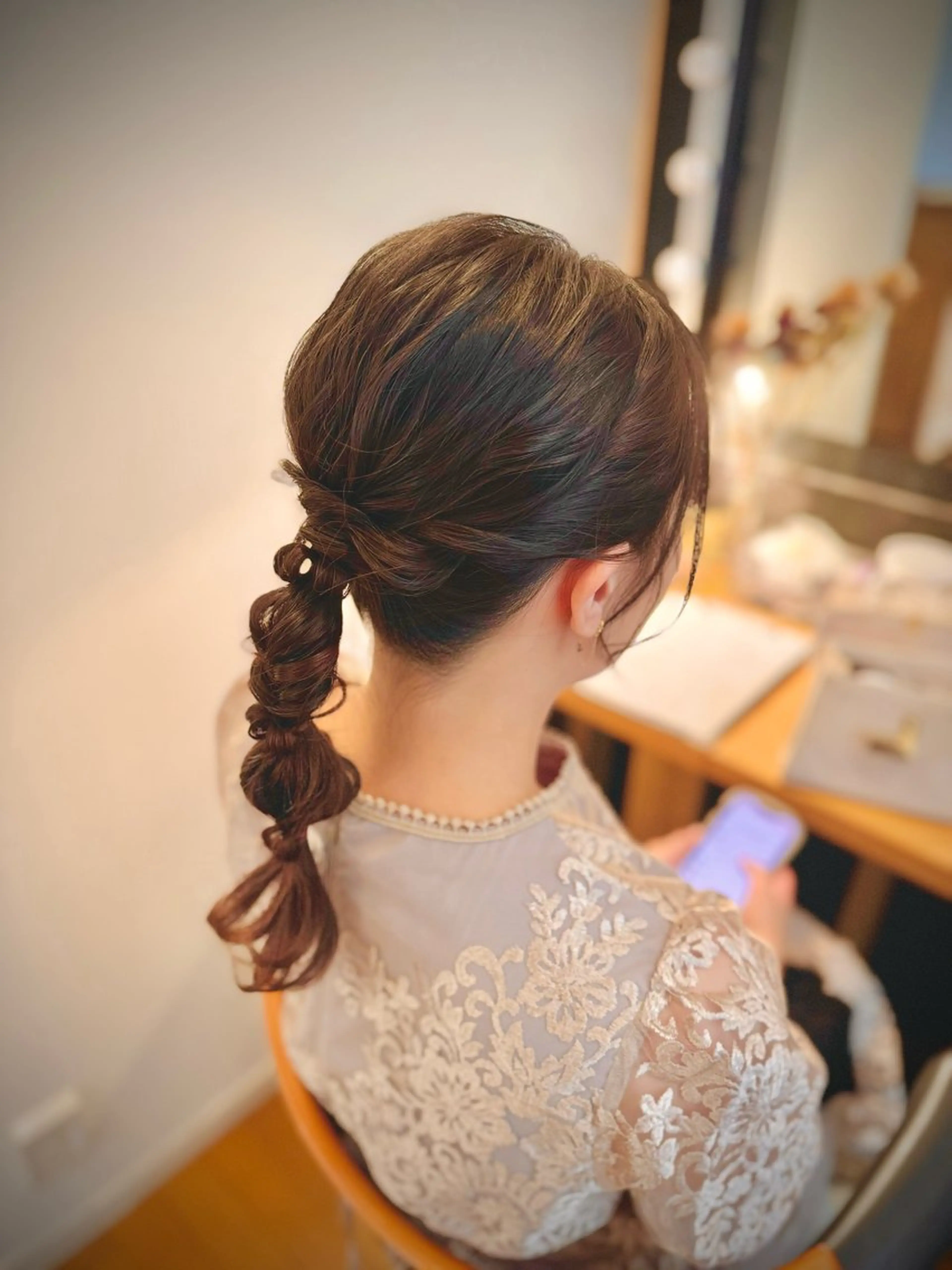 セミロング 札幌円山ヘアメイク/ バーガスのヘアスタイル