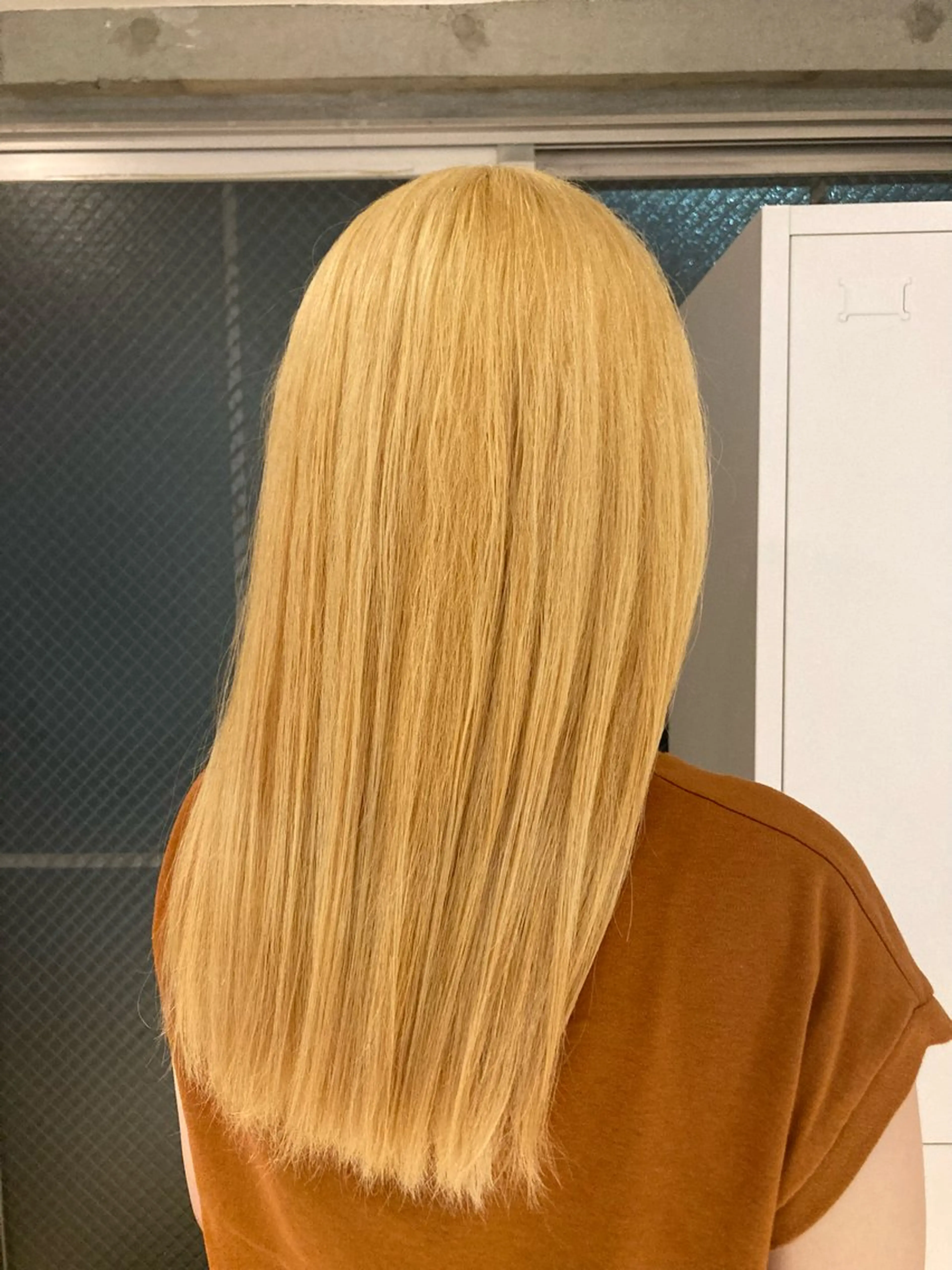 ロング カラー ブリーチ 抜きっぱなしブロンド aletta Rinaのヘアスタイル