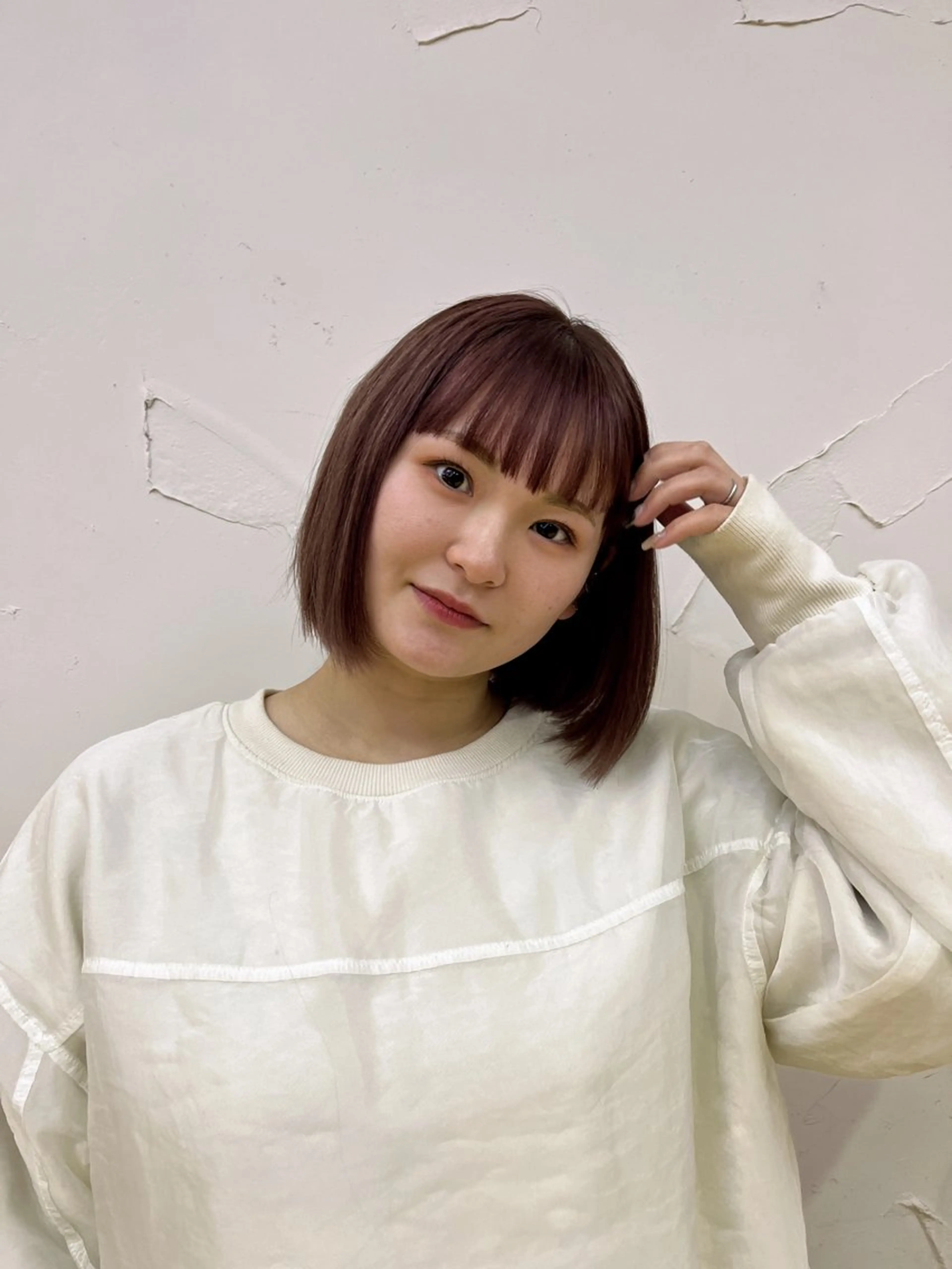 ショート ピンクラベンダー ゆい/ ショート/レイヤーのヘアスタイル