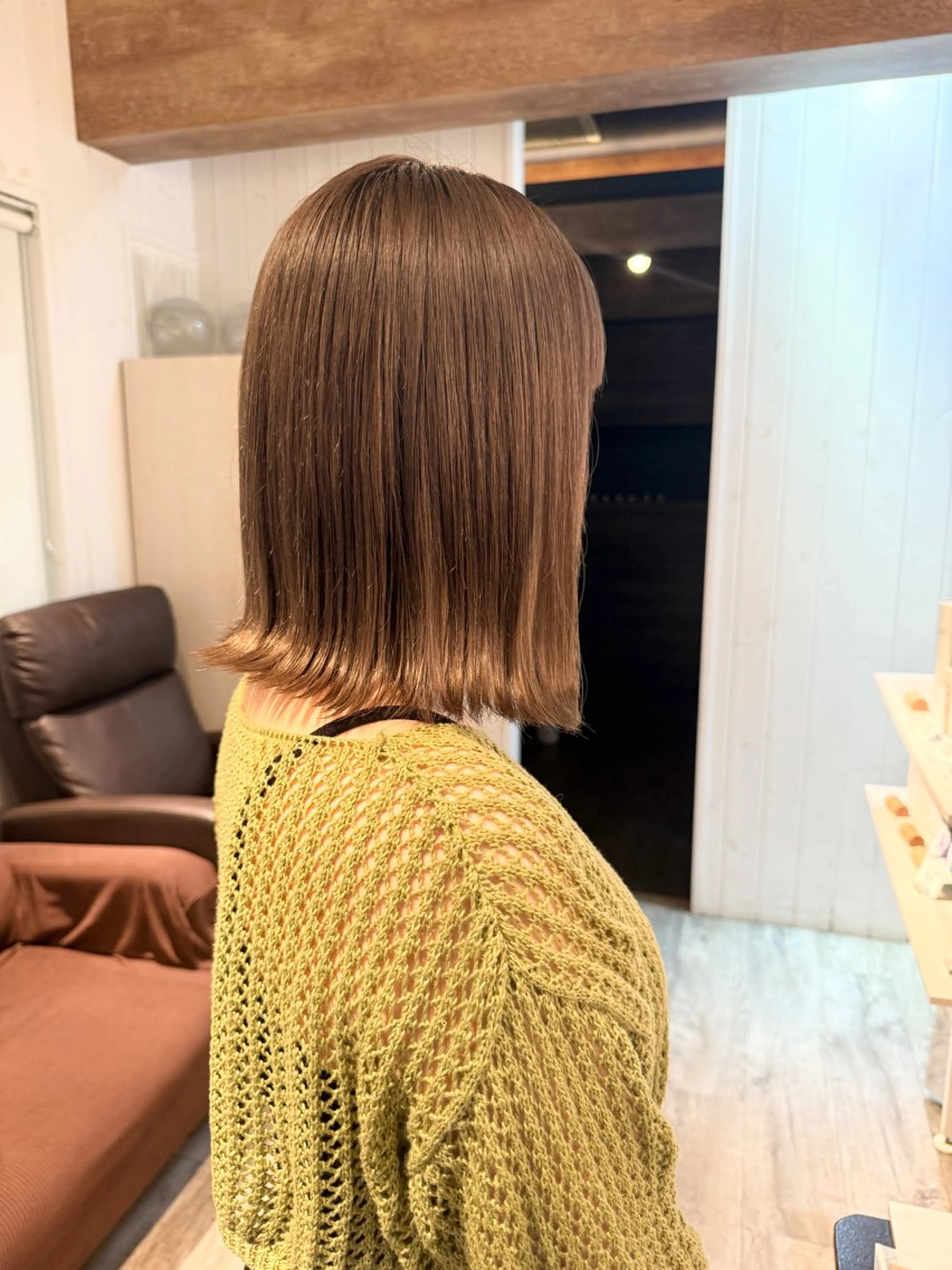 カラー ベージュカラー ブラウンカラー 透明感カラー ヘアカラー malibu あいかのヘアスタイル
