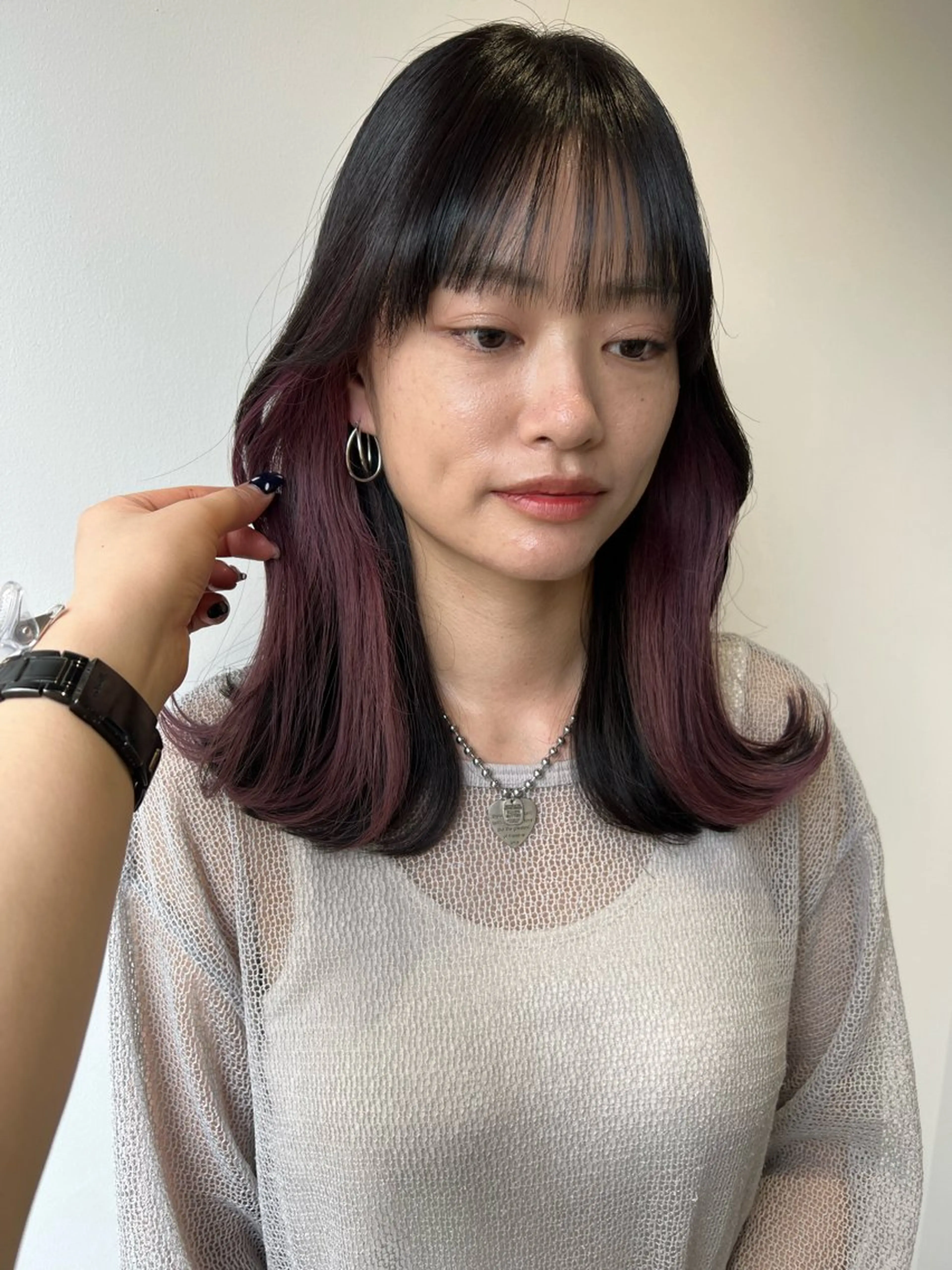 ミディアム 透明感カラー/ ゆずほのヘアスタイル