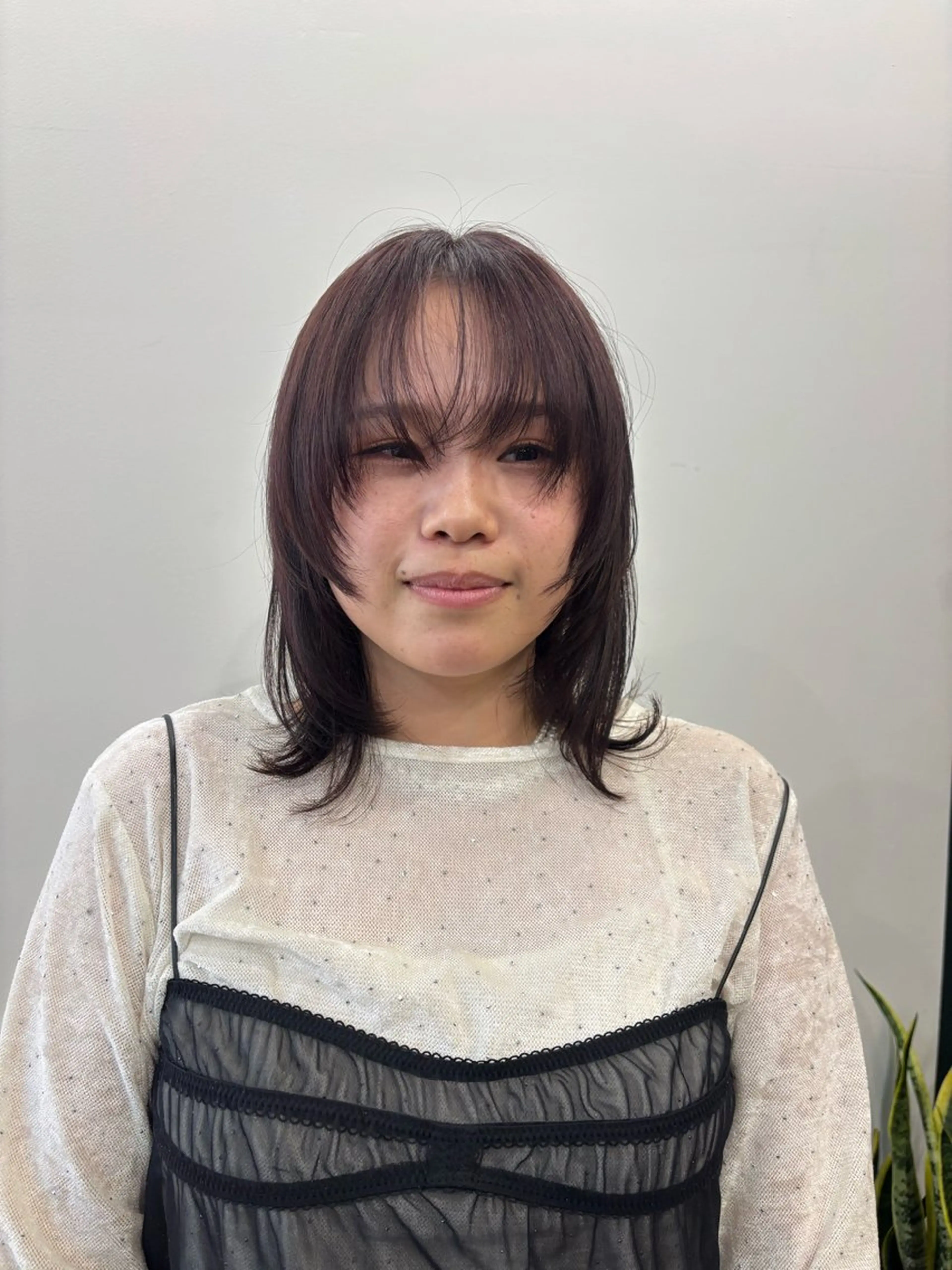 ミディアム カラー カット トリートメント ヘアセット ハードパーマ Rico💜のヘアスタイル