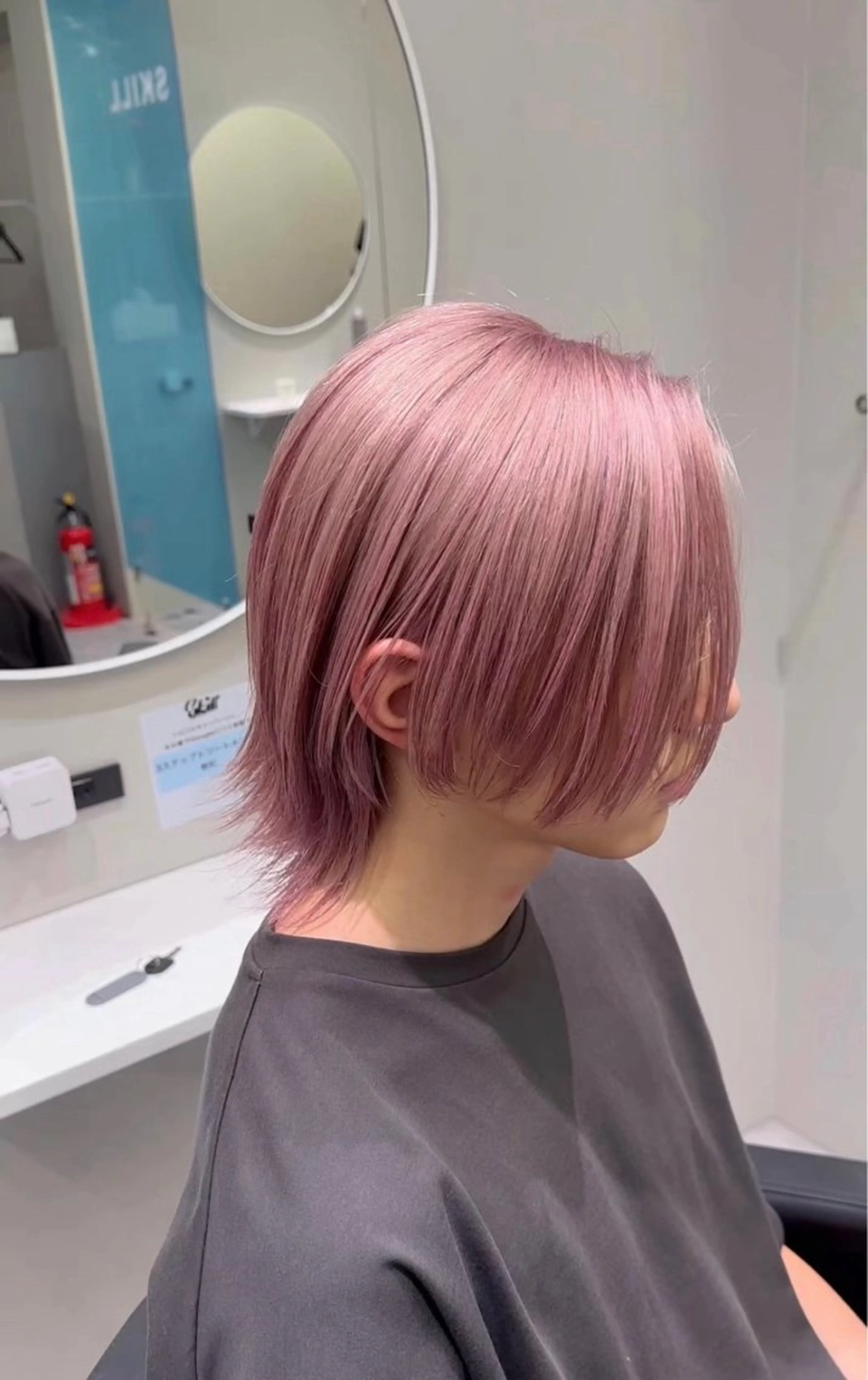 カラー パーマ メンズ センターパート マッシュ ✂️メンズカット ひろき✂️のヘアスタイル