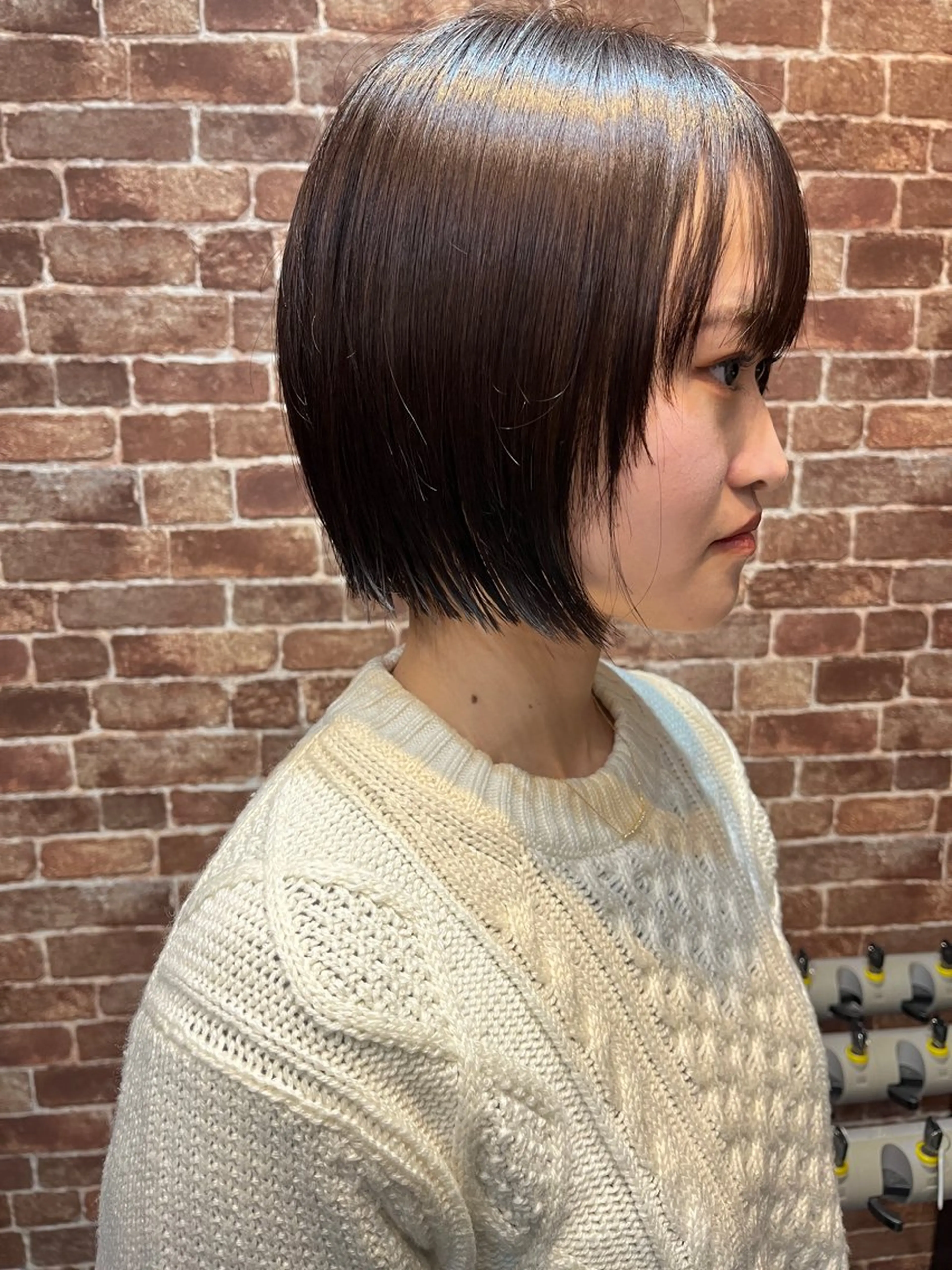 ミディアム カラー 久木原 ゆりのヘアスタイル
