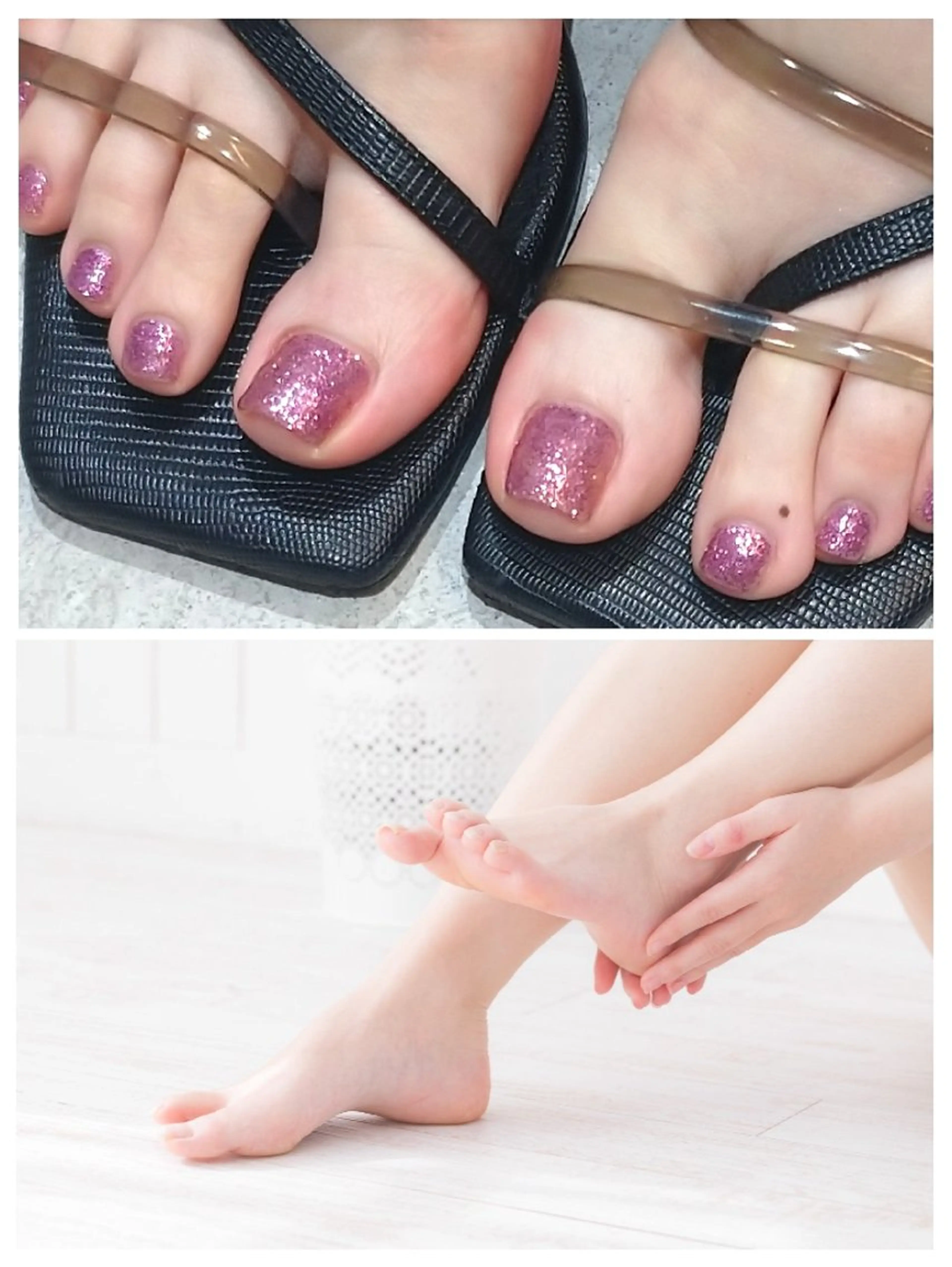 【フット】✨角質除去＋フットワンカラー(オフなし)✨の写真