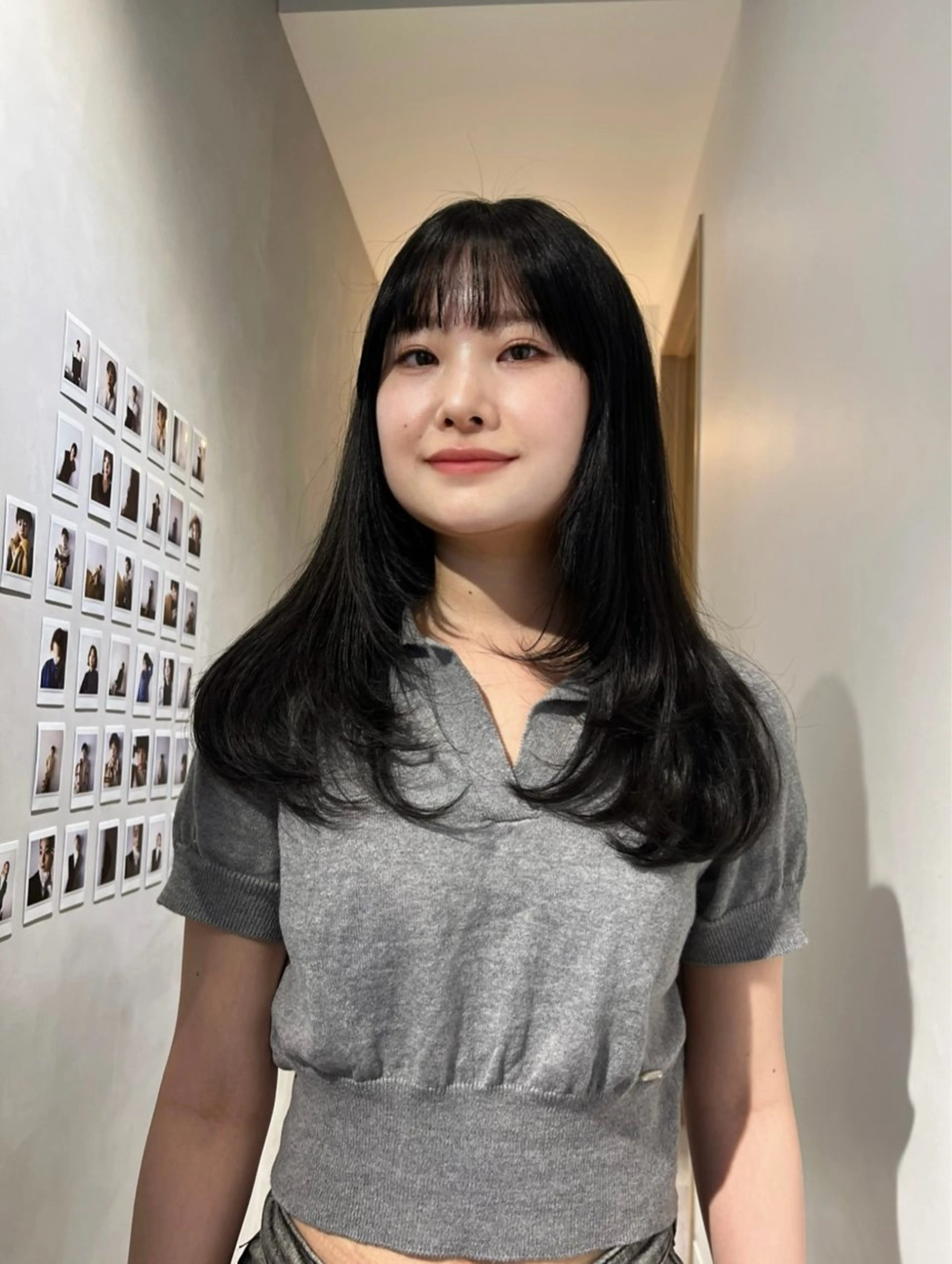 ロング カラー ヘアアレンジ FILMS熊取谷 花のヘアスタイル