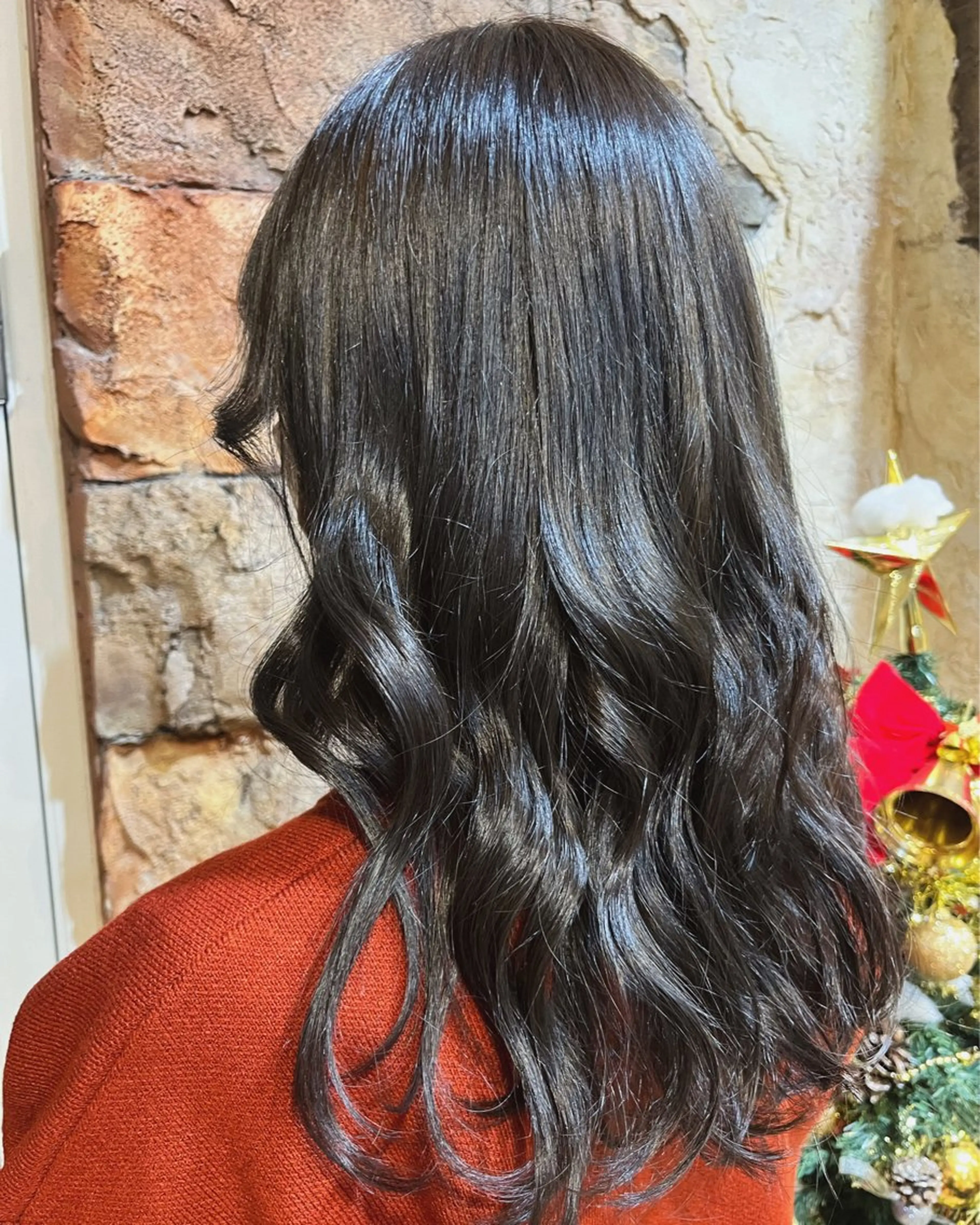 ロング カラー ヘアアレンジ アッシュ ar北千住 あやみのヘアスタイル