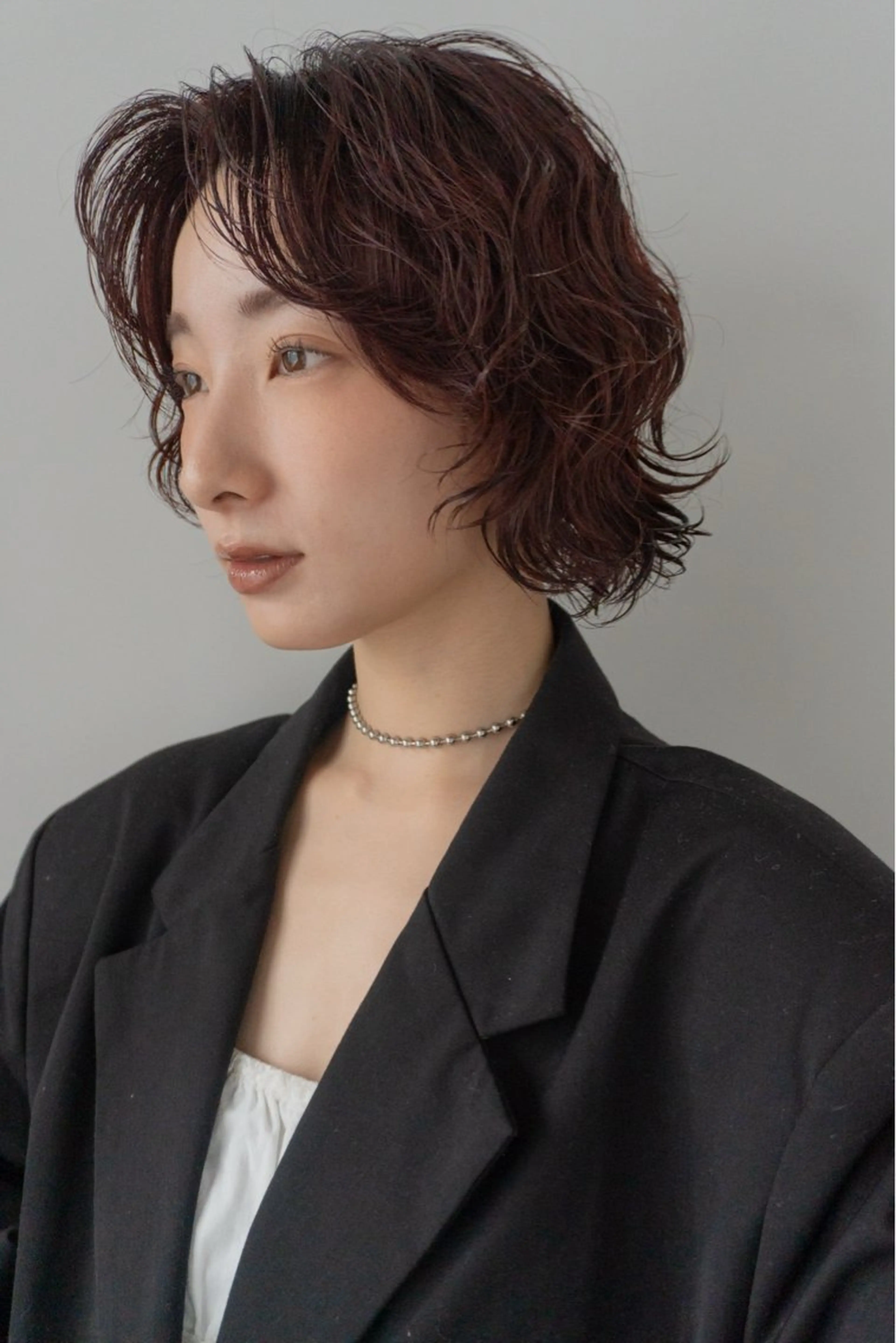 ショート カラー パーマ 顔周りカット ショートヘア ニュアンスパーマ カット ヘアカラー パーマ トリートメント レイヤー/似合わせ TAKUYAのヘアスタイル