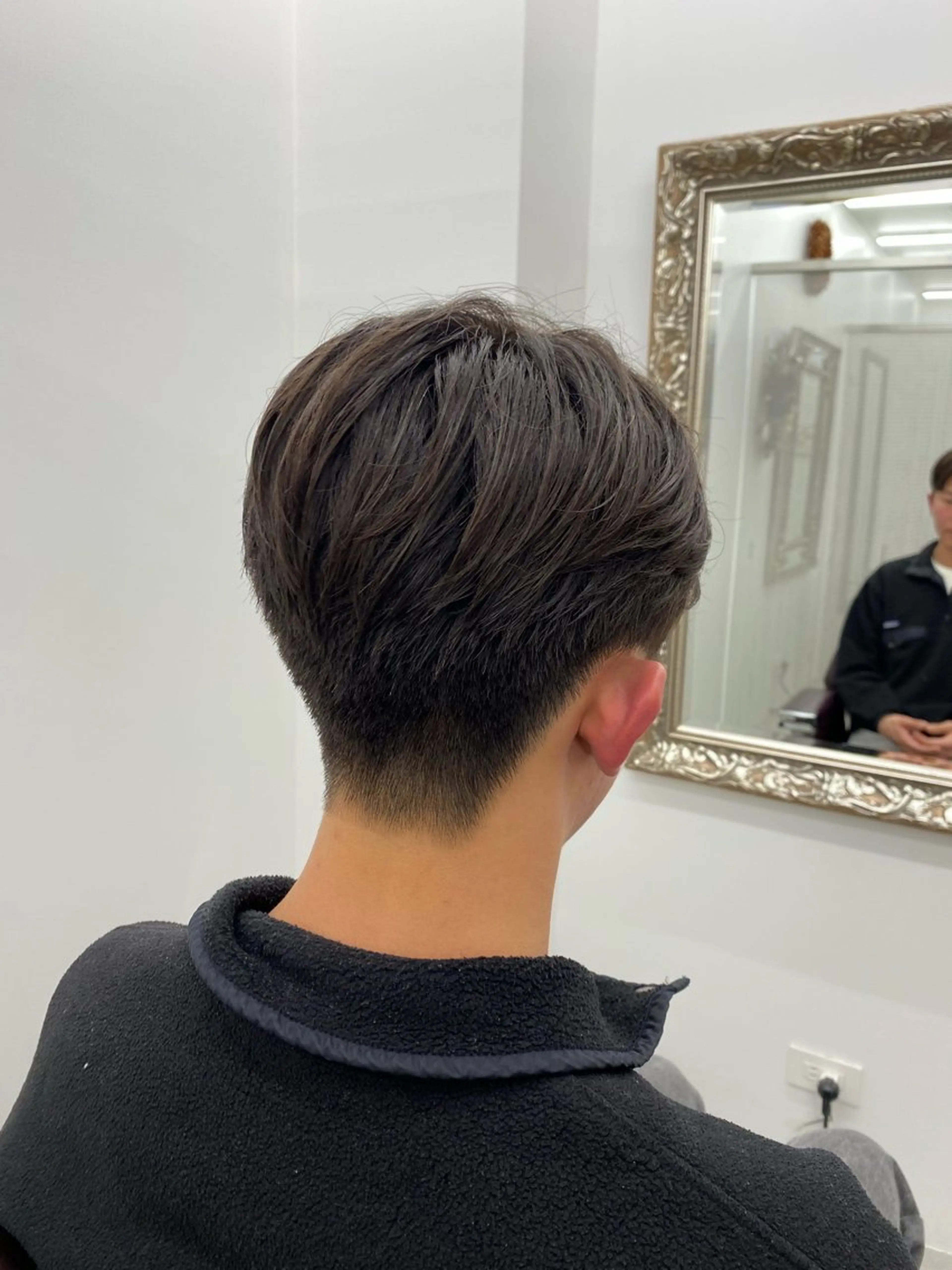 ミディアム メンズ カット メンズカット/セ ンターパート/Ryuのヘアスタイル