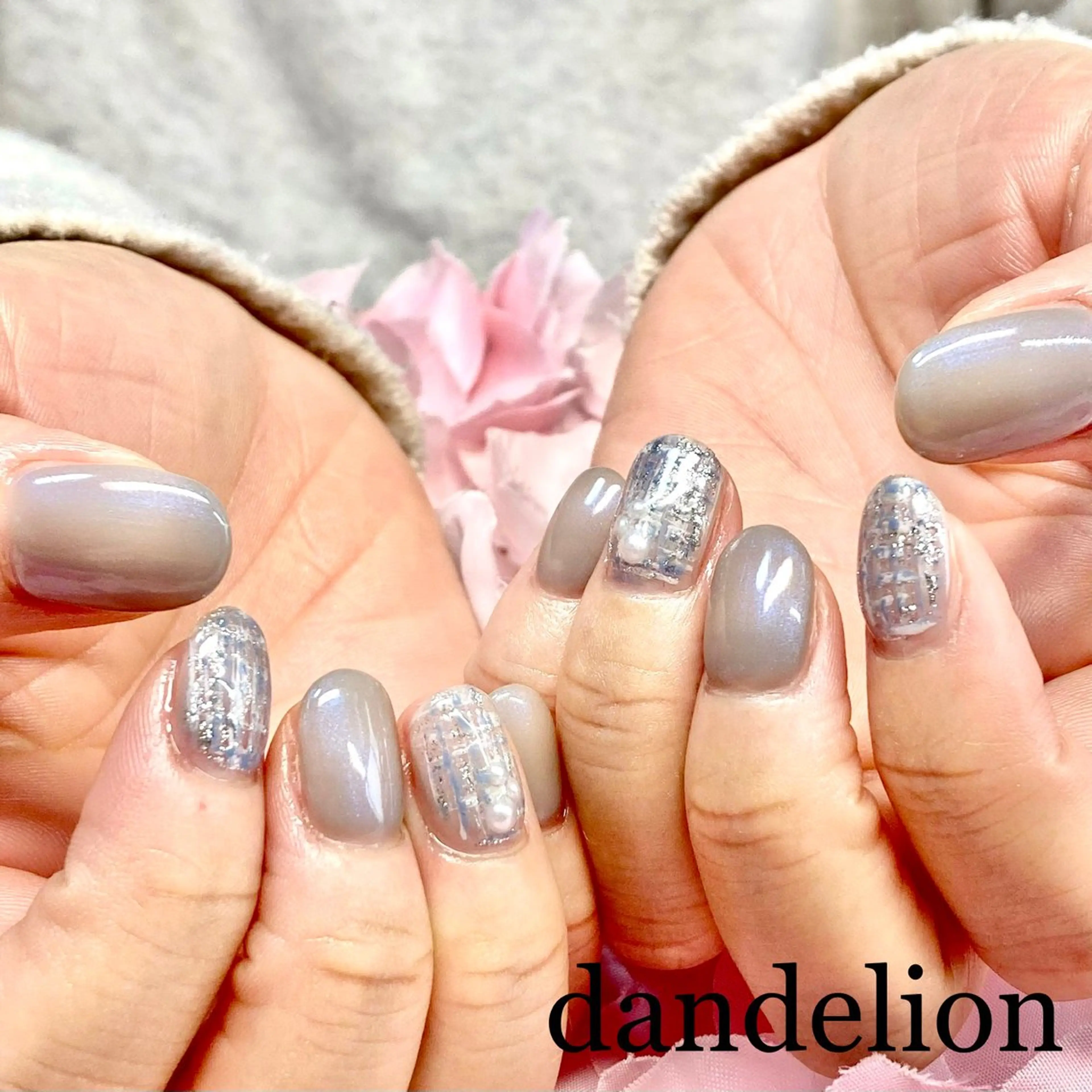 ネイル ハンドネイル ハンドケア dandelion ダンデライオンのネイルデザイン