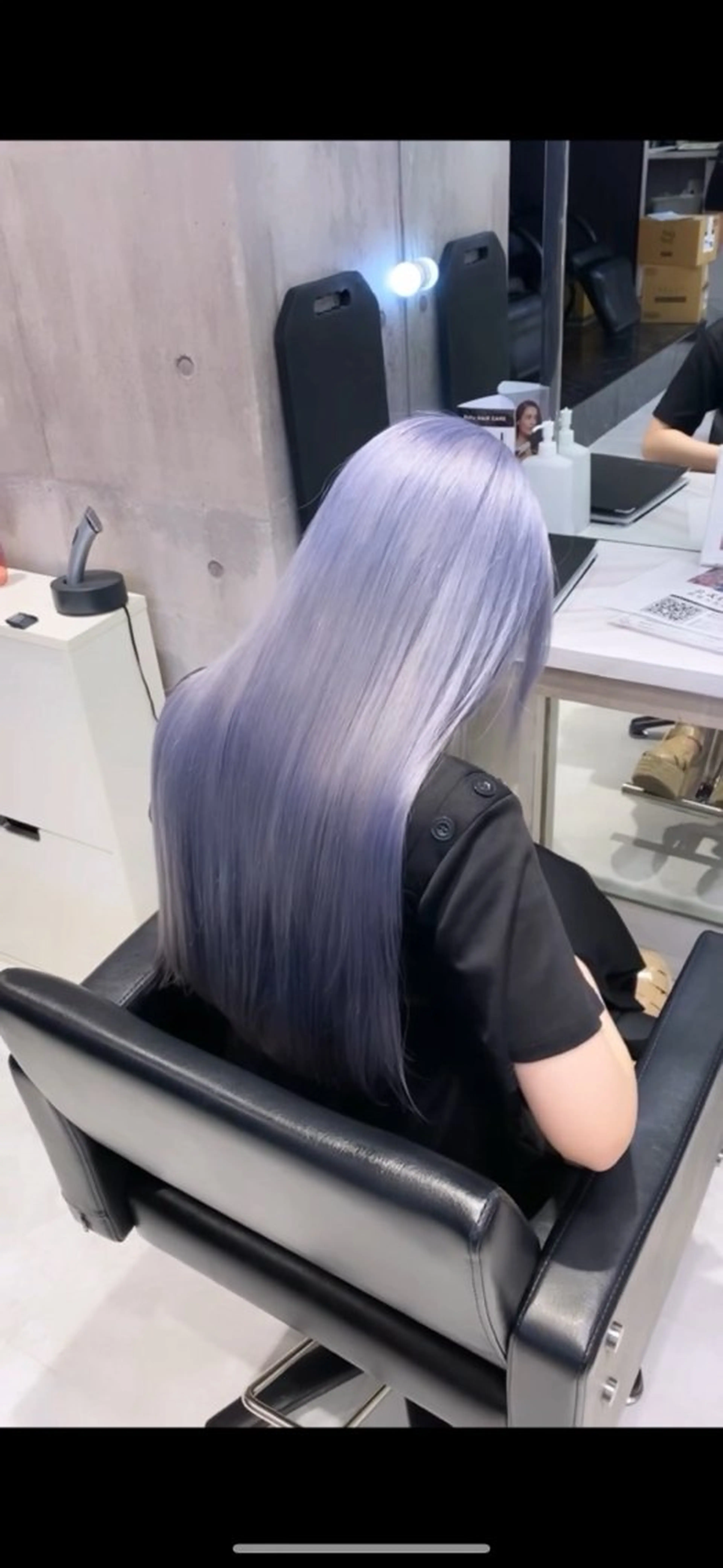 ロング カラー ブリーチ ブロンド ブルーカラー ブルーグレー ブルーラベンダー 🤍ムラ修正ブリーチ 🤍原宿/YUUのヘアスタイル