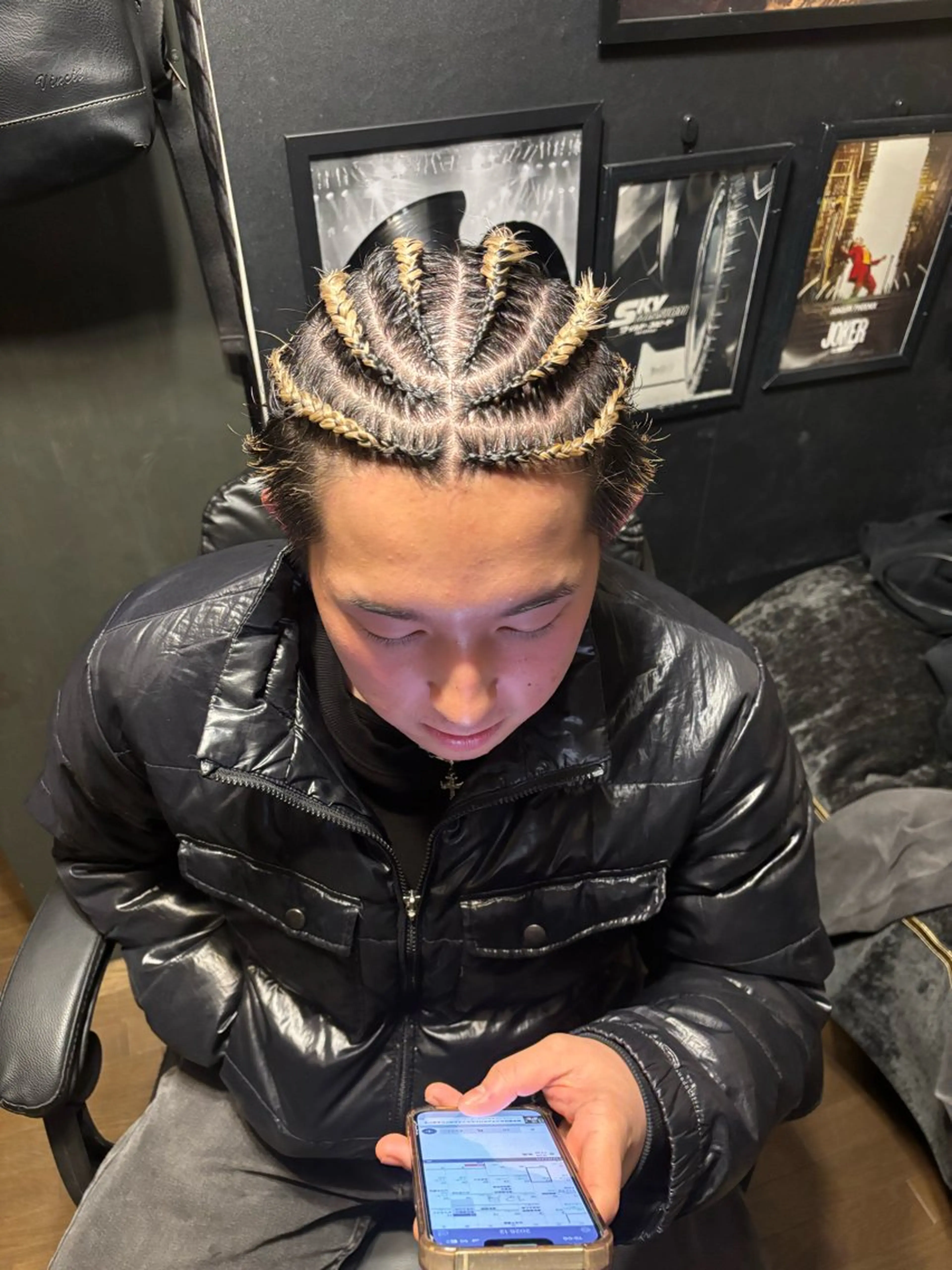 コーンロウ　1​〜​4本の写真