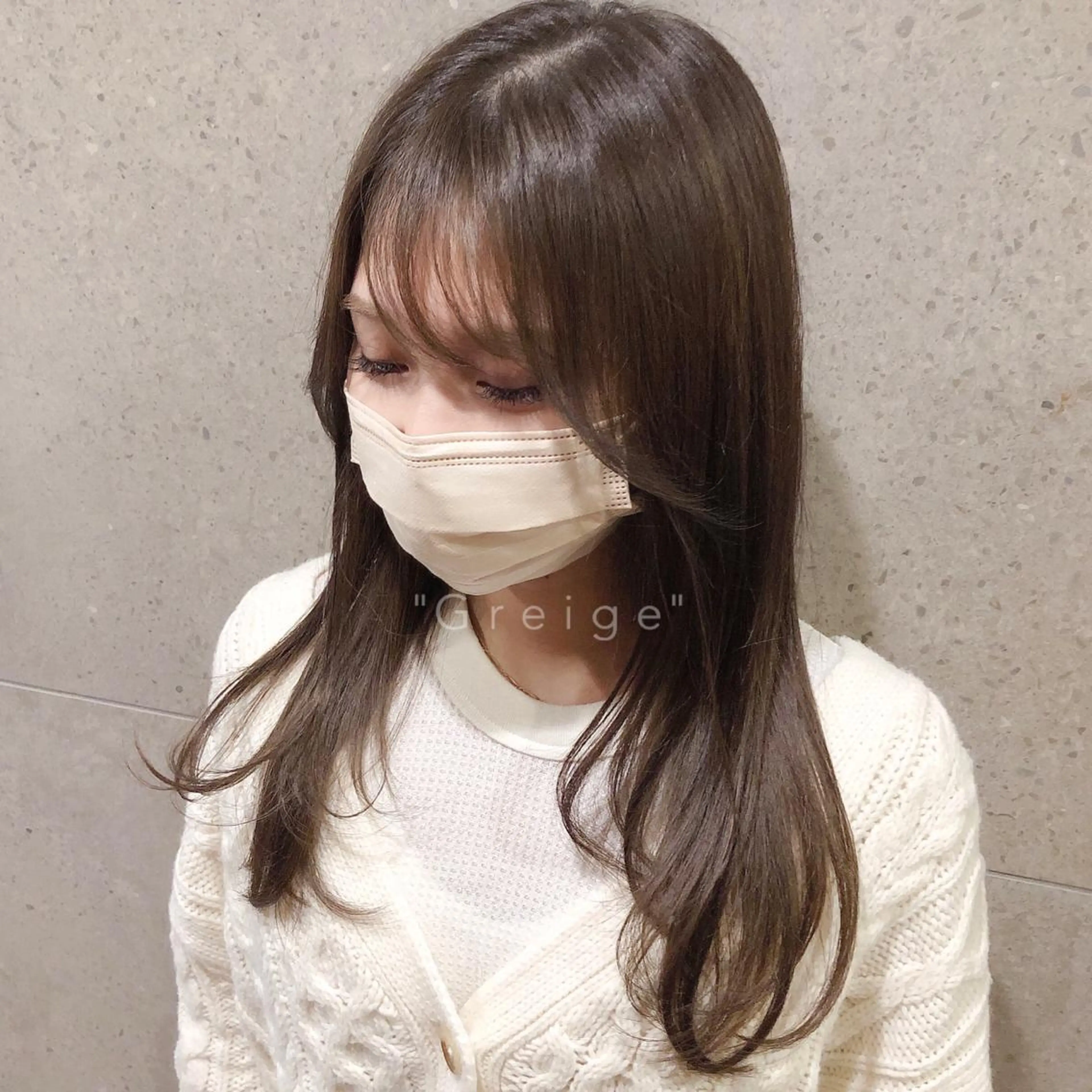 ロング カラー グレージュ カット トリートメント レイヤーカット/ 髪質改善✨山中優のヘアスタイル