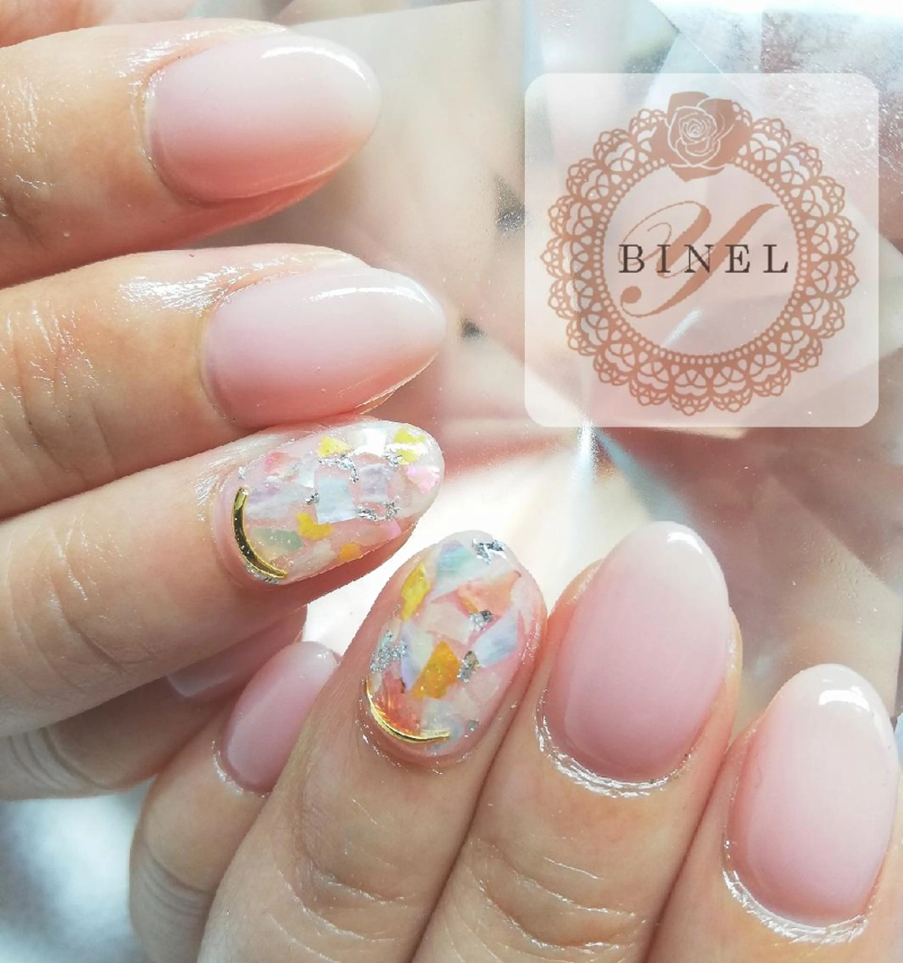 ネイル 持ち込み ハンドネイル Nail Salon Y.BINELのネイルデザイン