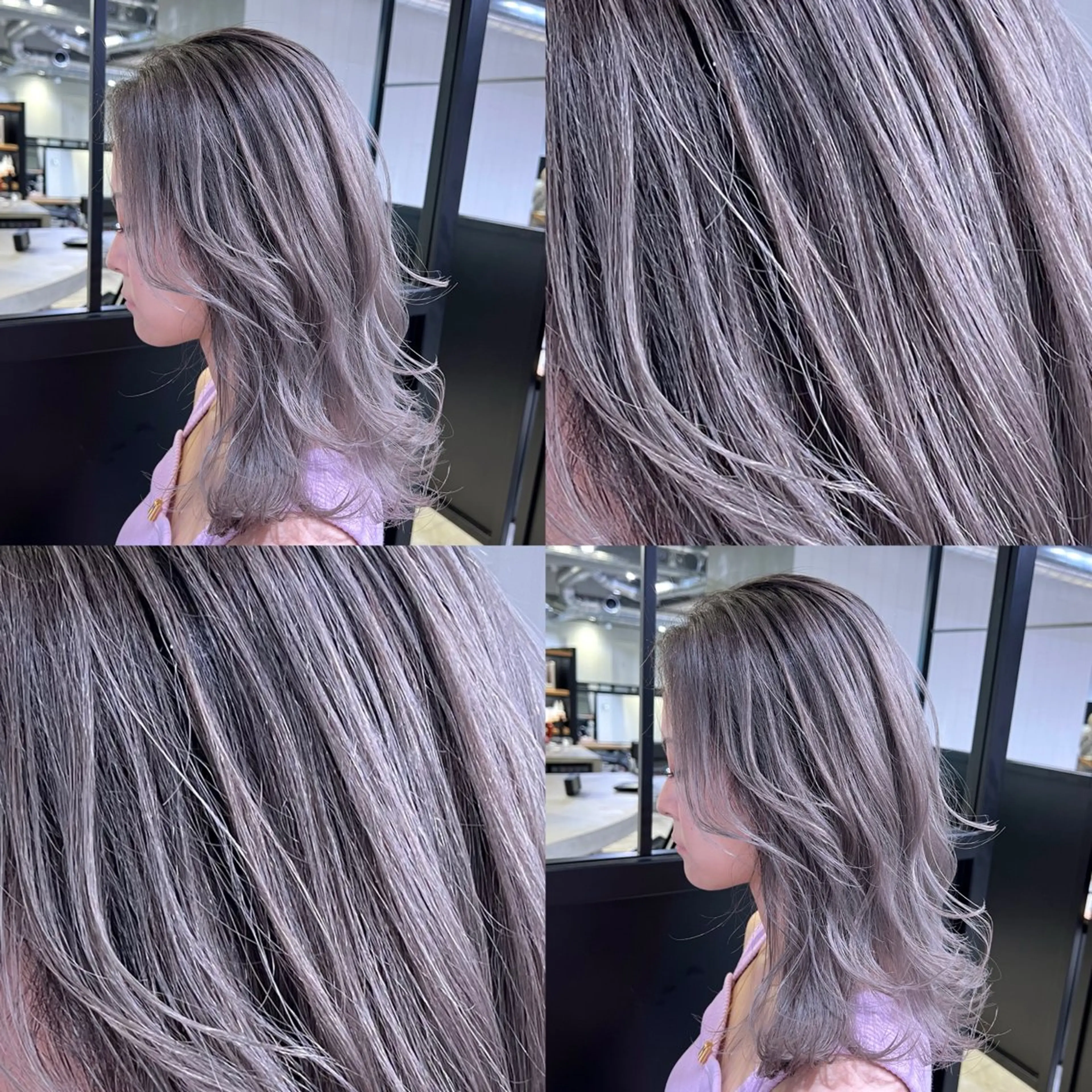 セミロング カラー カット ヘアカラー トリートメント ヘアセット 🧸ブリーチ特化/前 髪/しょうじりか🎀のヘアスタイル