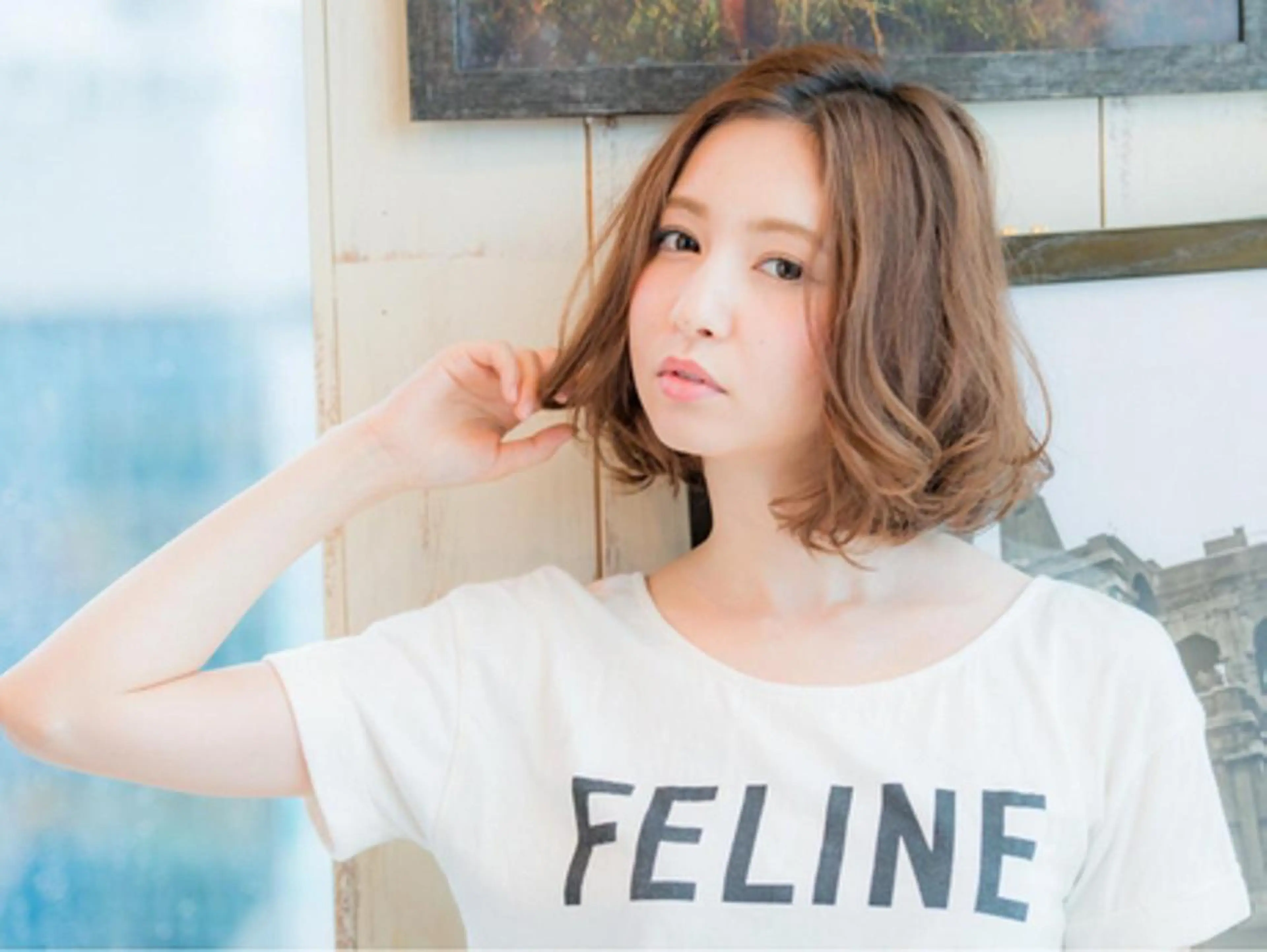 ミディアム カラー 髪質改善✨艶髪✨ 古寺隆佑のヘアスタイル