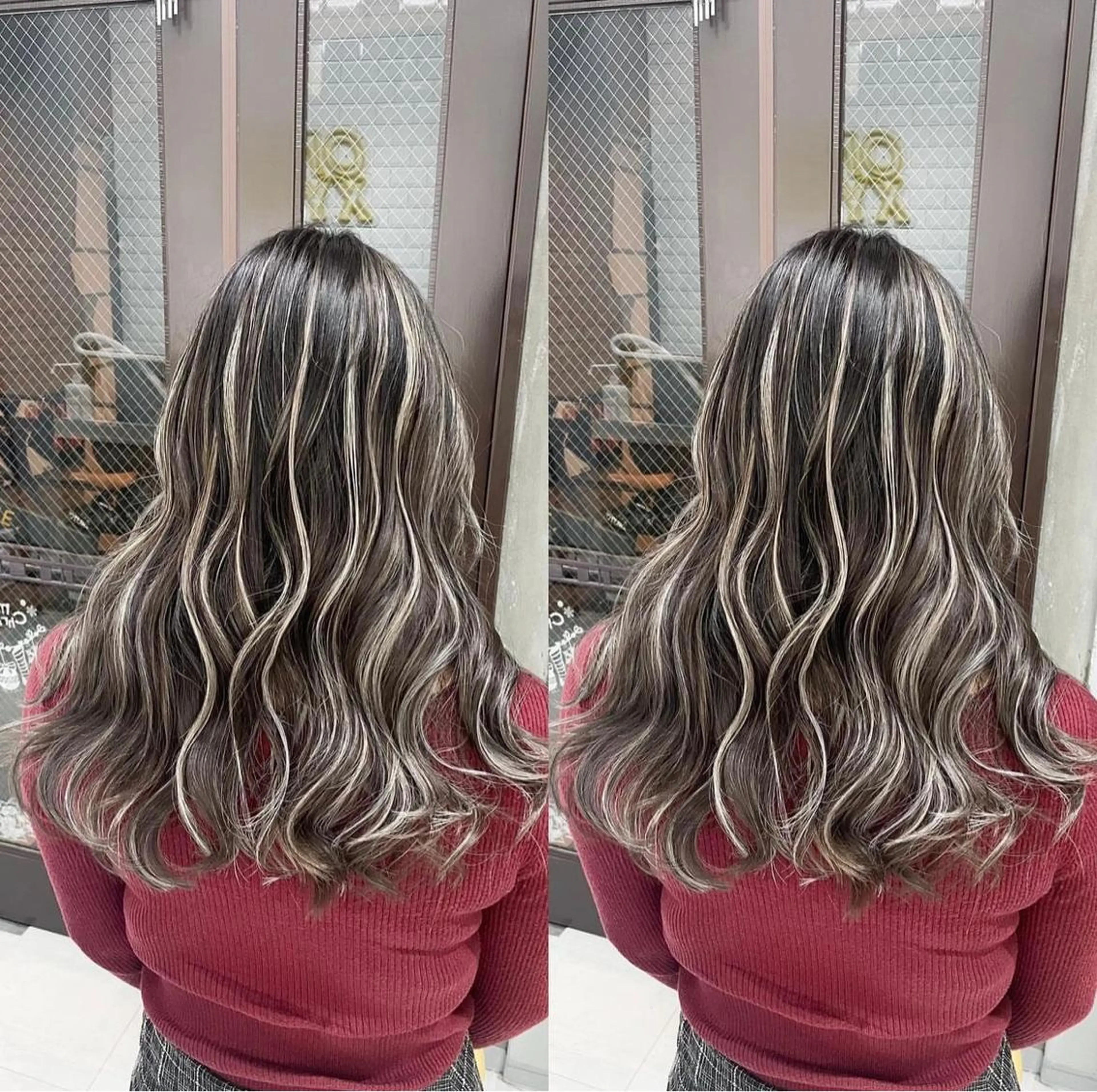 ロング カラー フェード・メッシュ ハイトーン/fumaのヘアスタイル