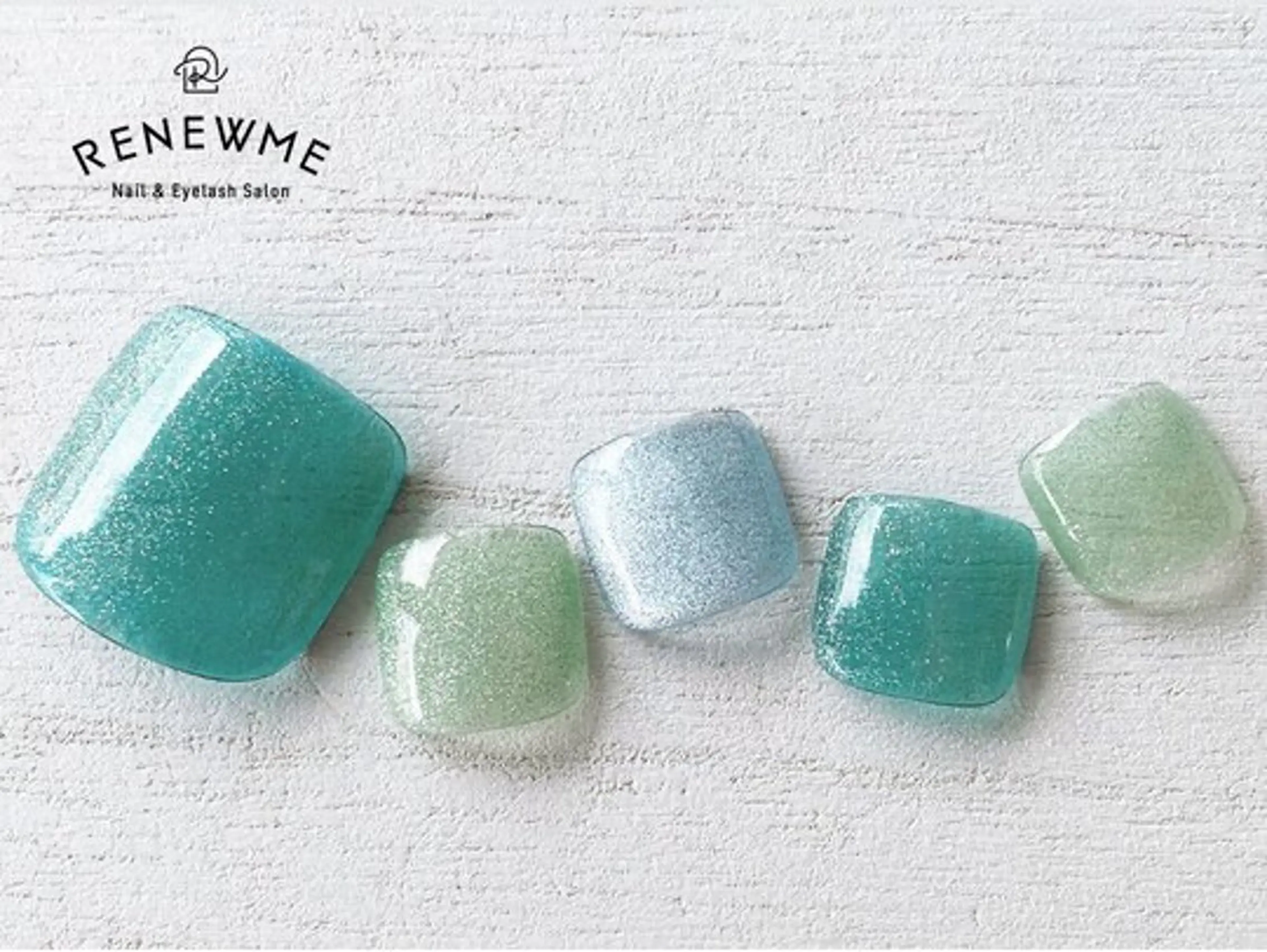 ネイル フットネイル マグネットネイル RENEWME 中村のネイルデザイン