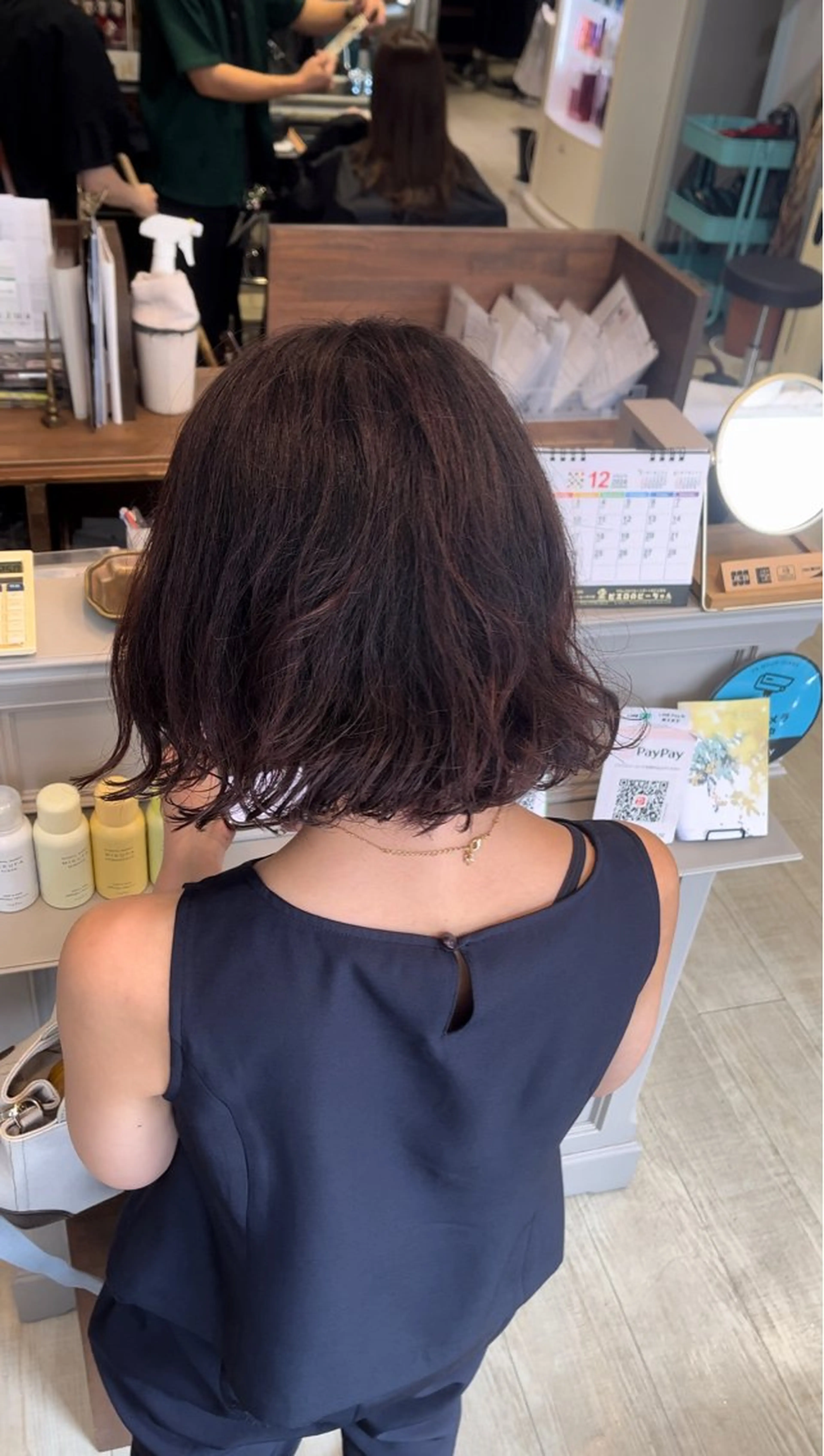 【簡単スタイリング🌀】カット+デジタルパーマ+オージュアリペアTR⚠️補足説明参照の写真